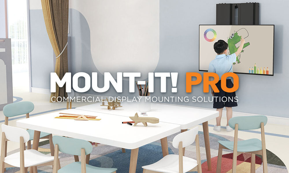 Mount-It! PRO Introduces Height Adjustable Wall Mounts for Classroom Applications