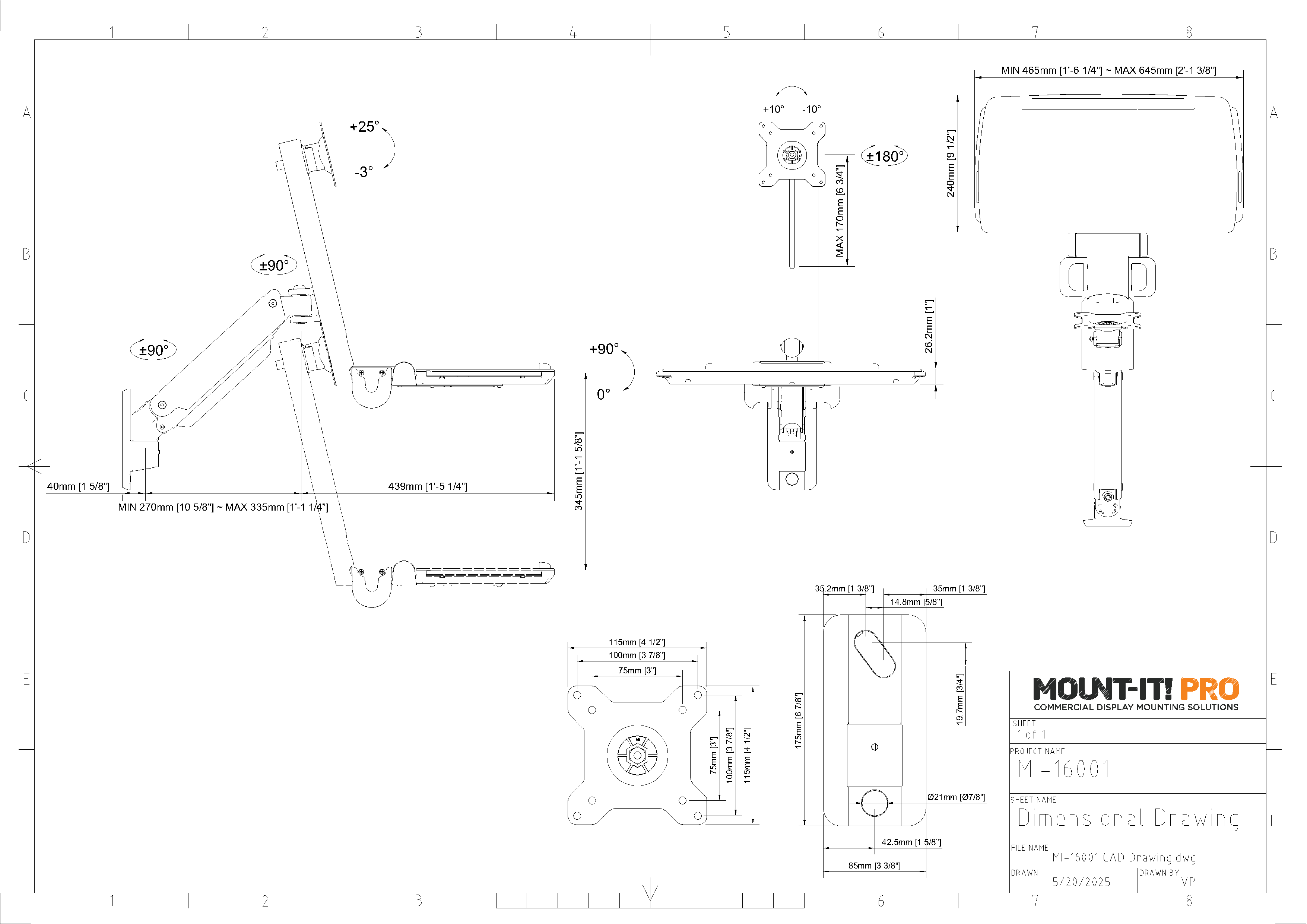 Wall Mount Medical Workstation