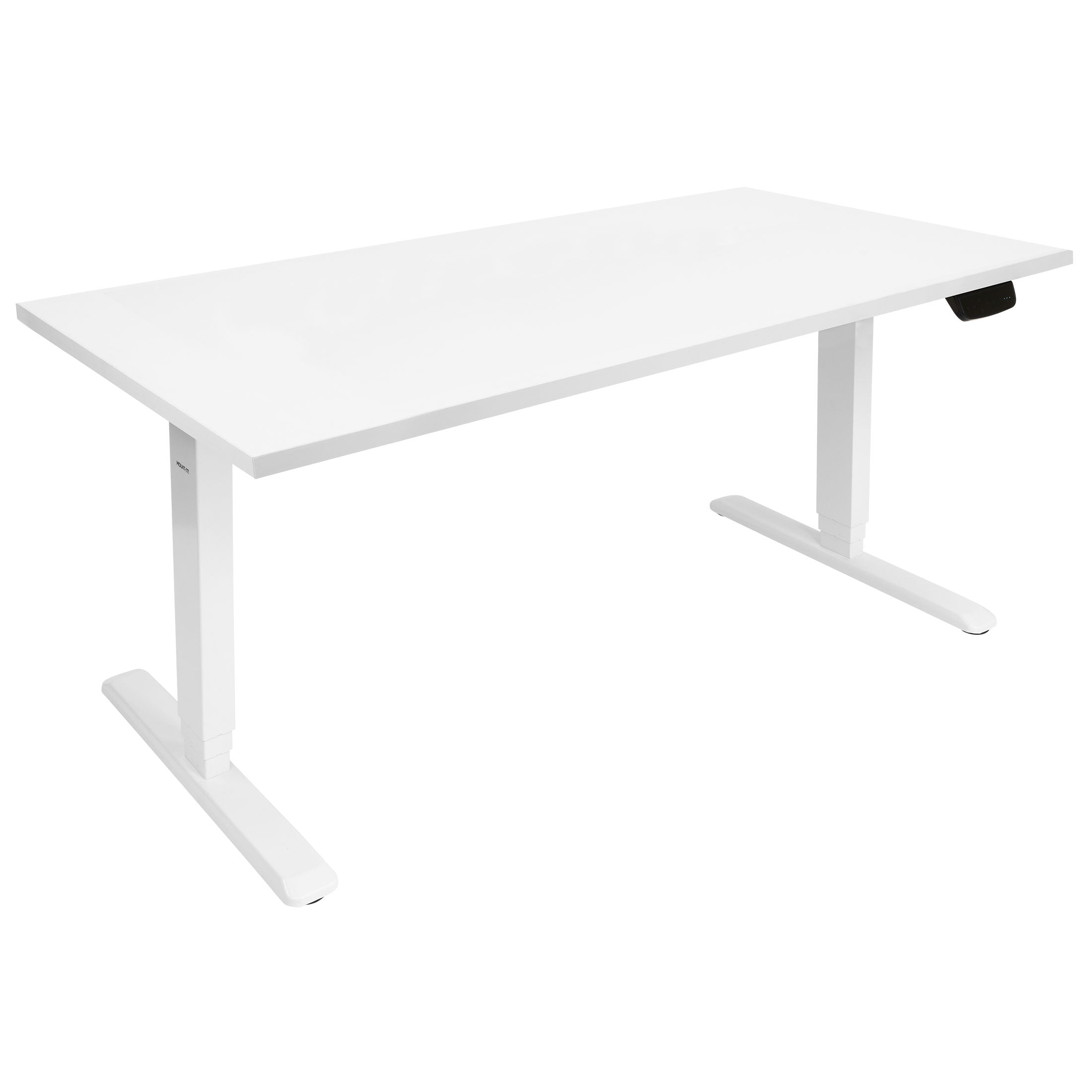 Ultimate Dual Motor Electric Standing Desk with 55" Tabletop - White Base/White Top