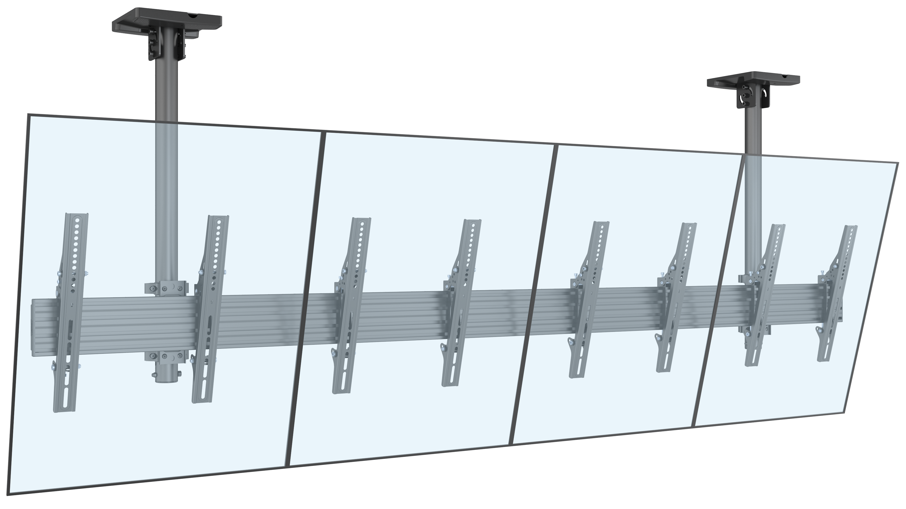 Portrait Quad Screen Ceiling Mount