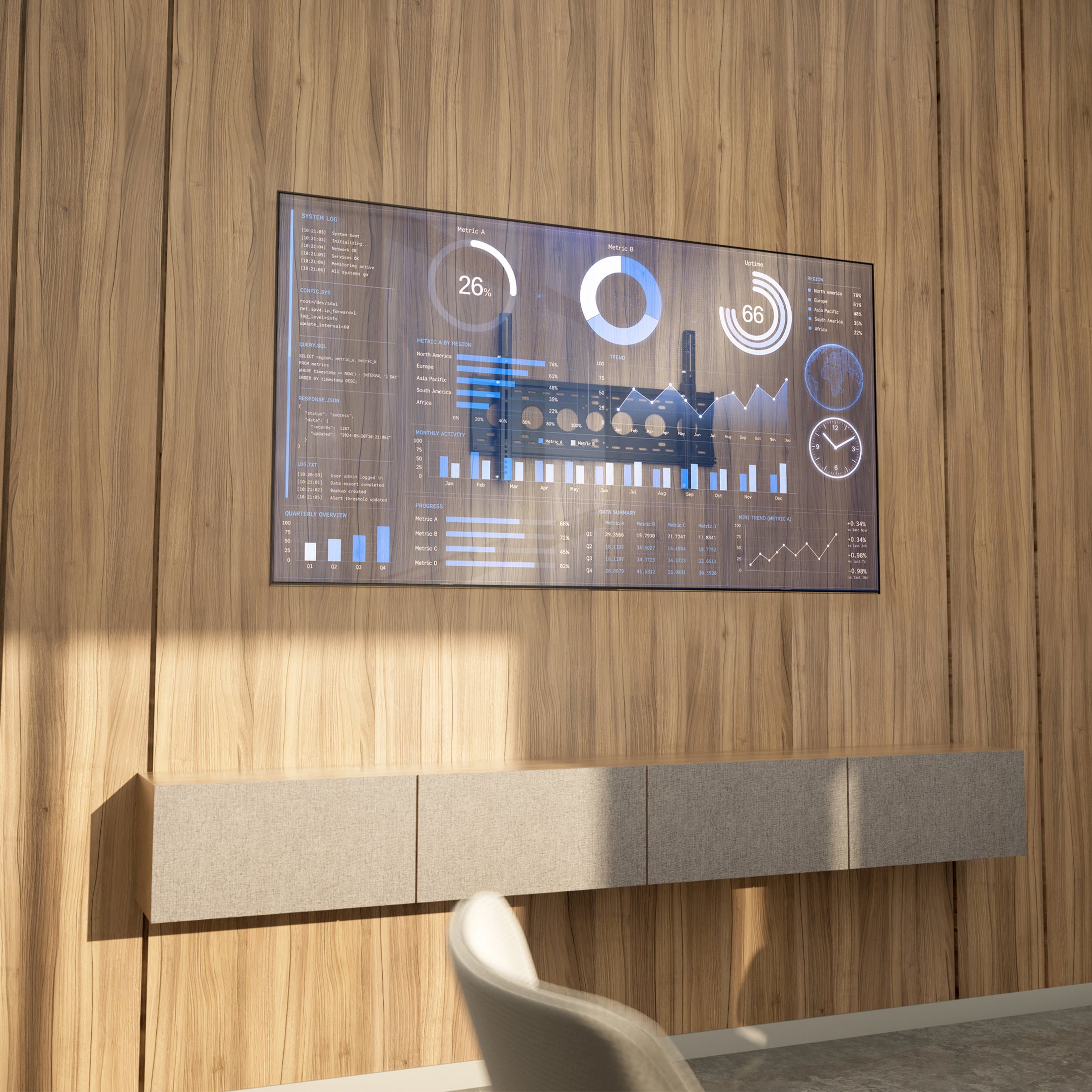 TAA Ultra-Slim Tilting Wall Mount
