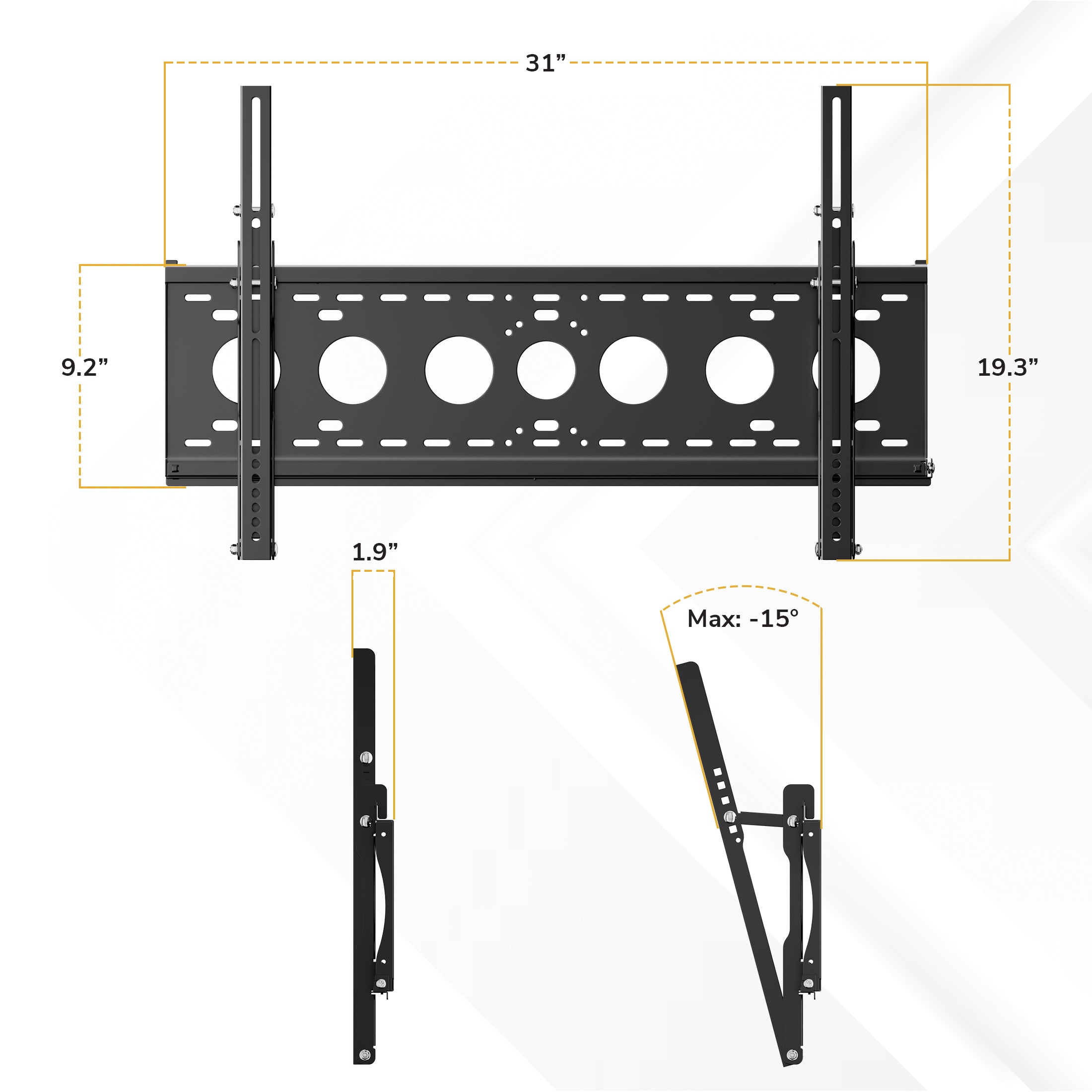 TAA Ultra-Slim Tilting Wall Mount