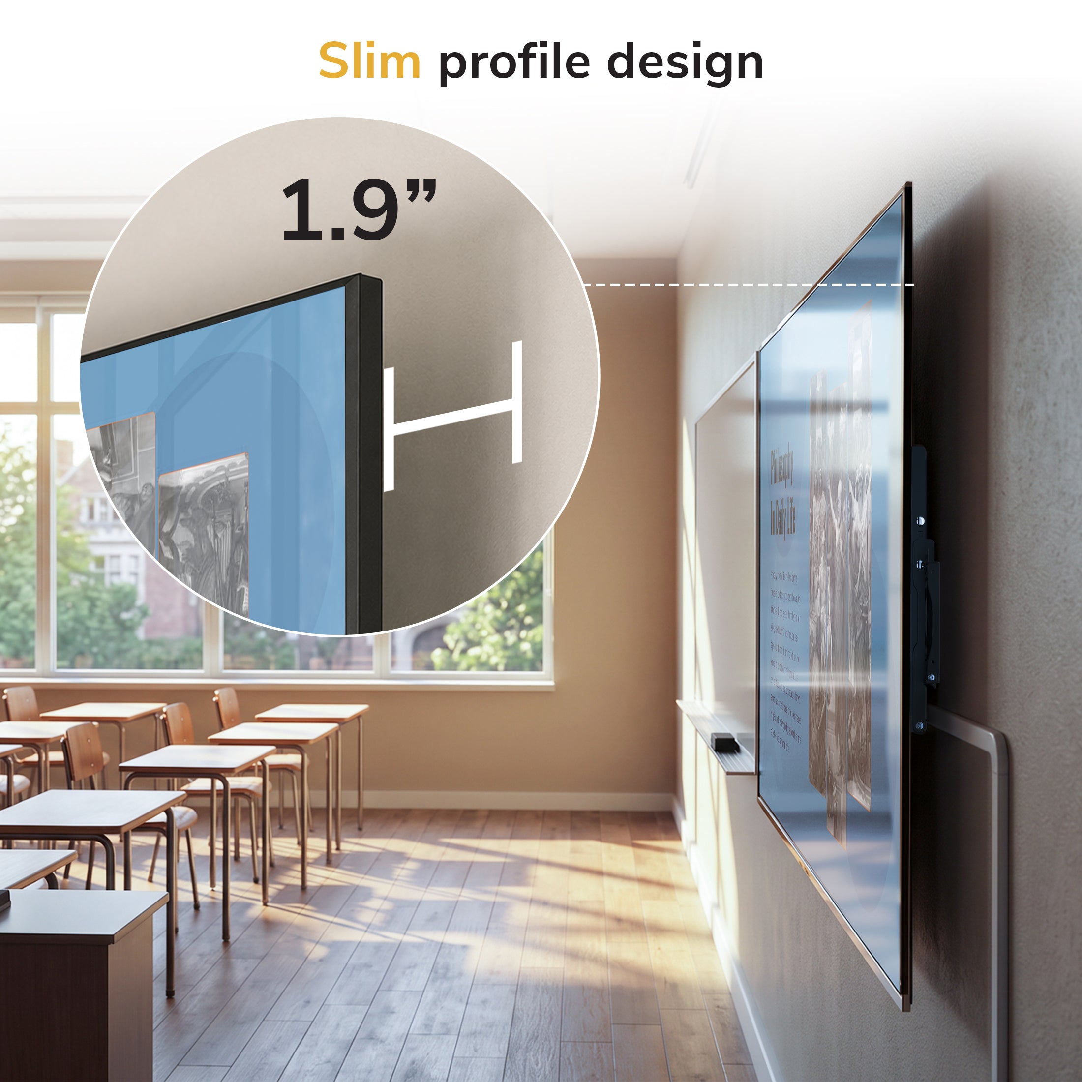 TAA Ultra-Slim Tilting Wall Mount