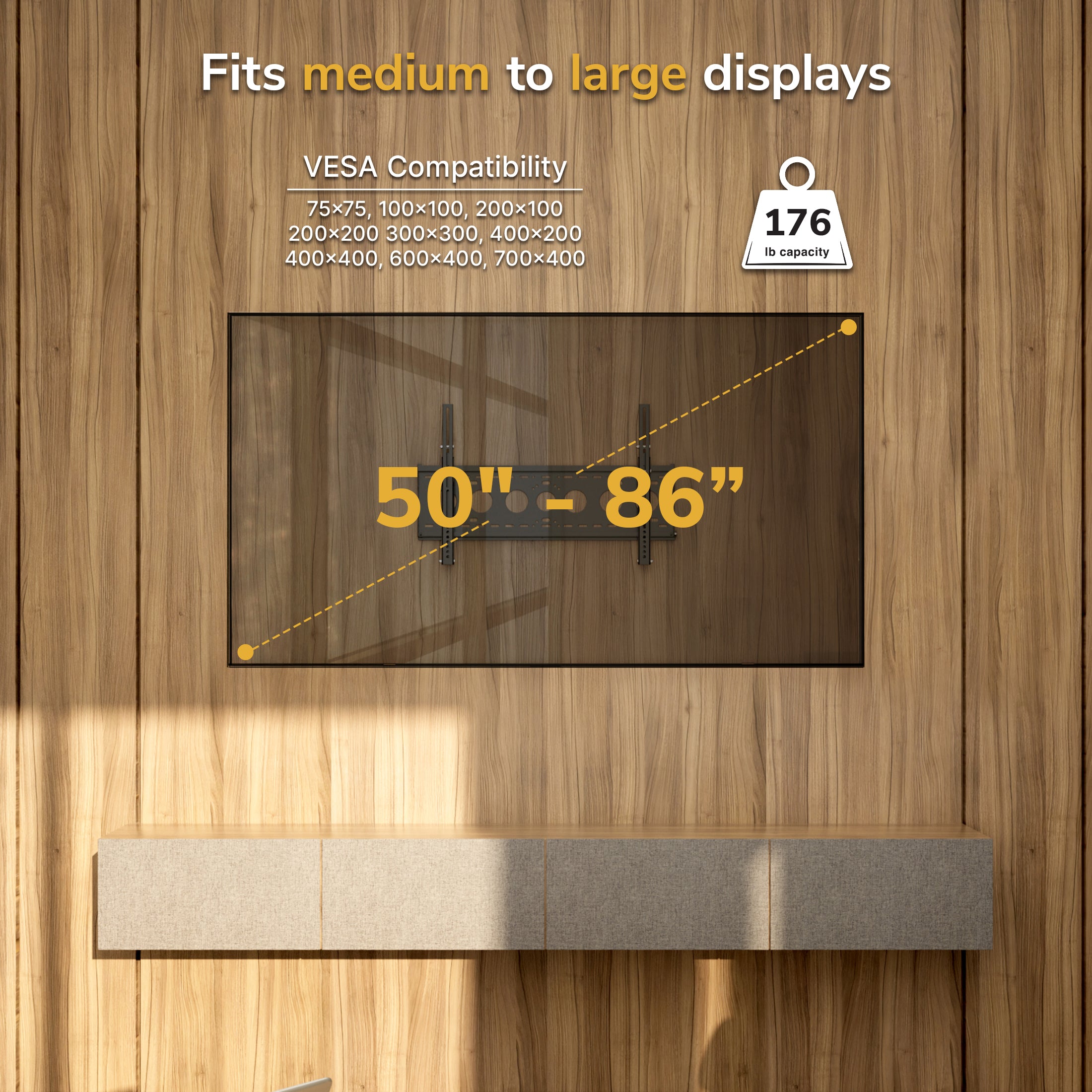 TAA Ultra-Slim Tilting Wall Mount