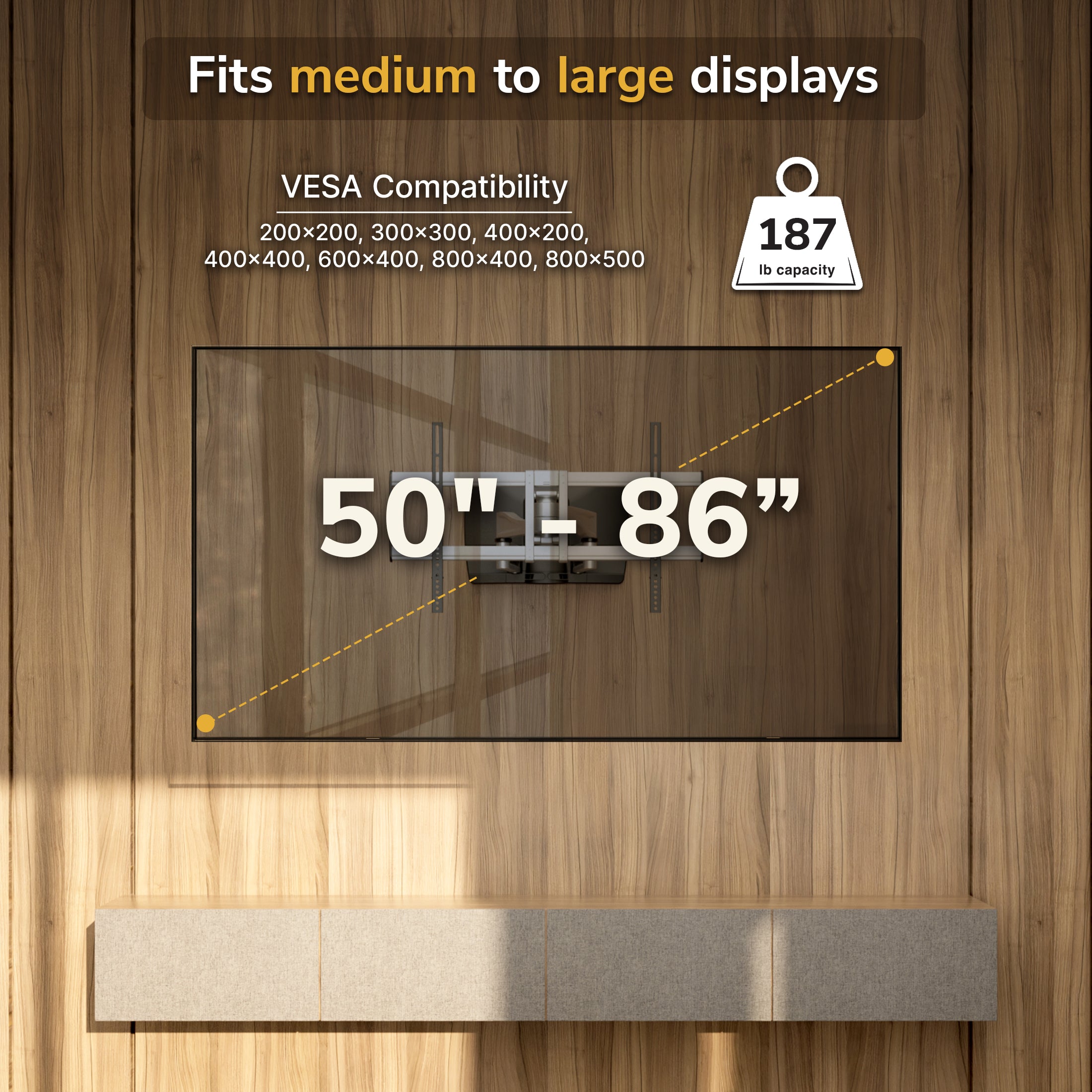 TAA Heavy-Duty Articulating Wall Mount