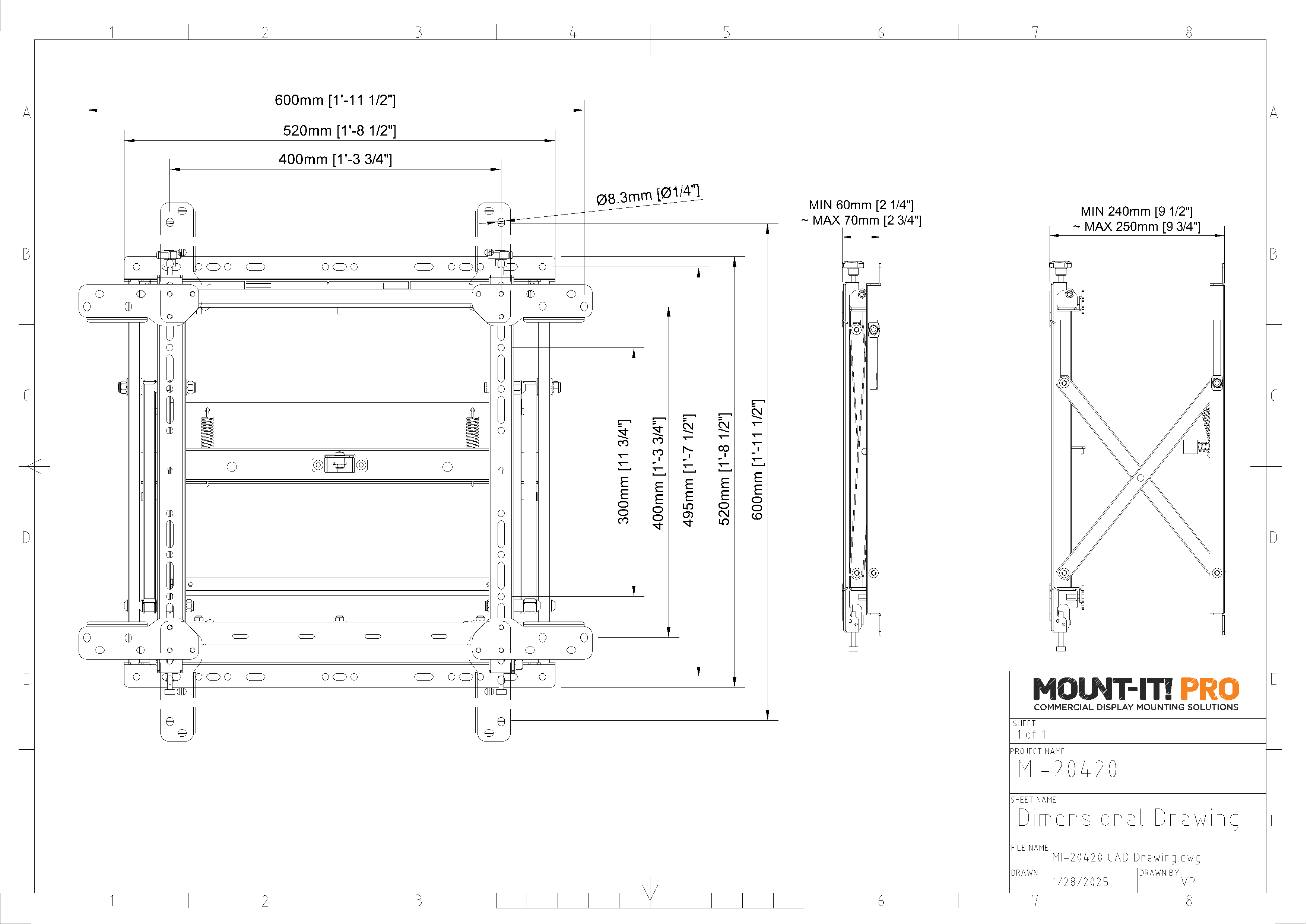 Ultra-Slim Push-In, Pop-Out Mount