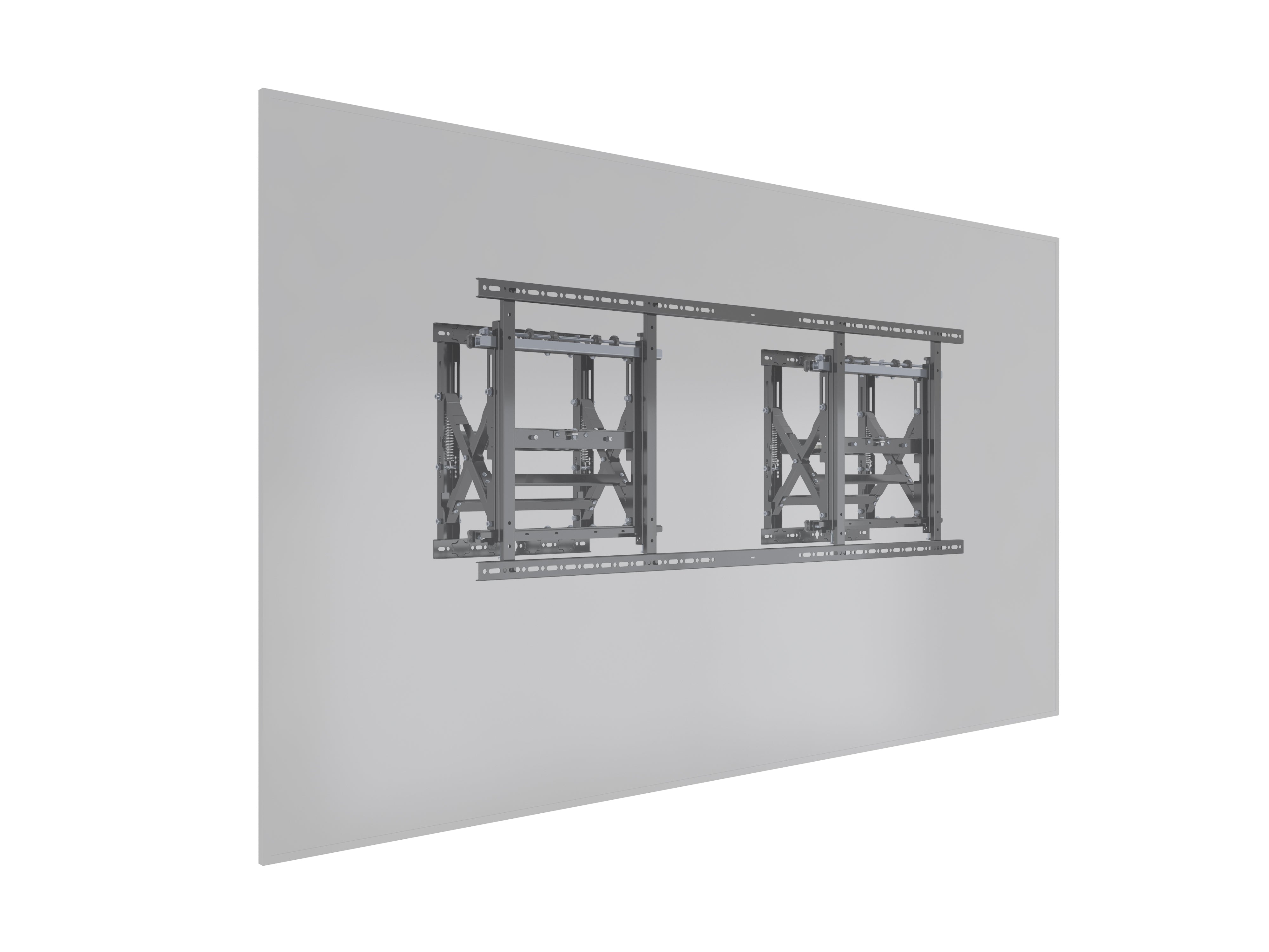 Double Push-In Pop-Out Mount for 21:9 Ultra-Wide Displays