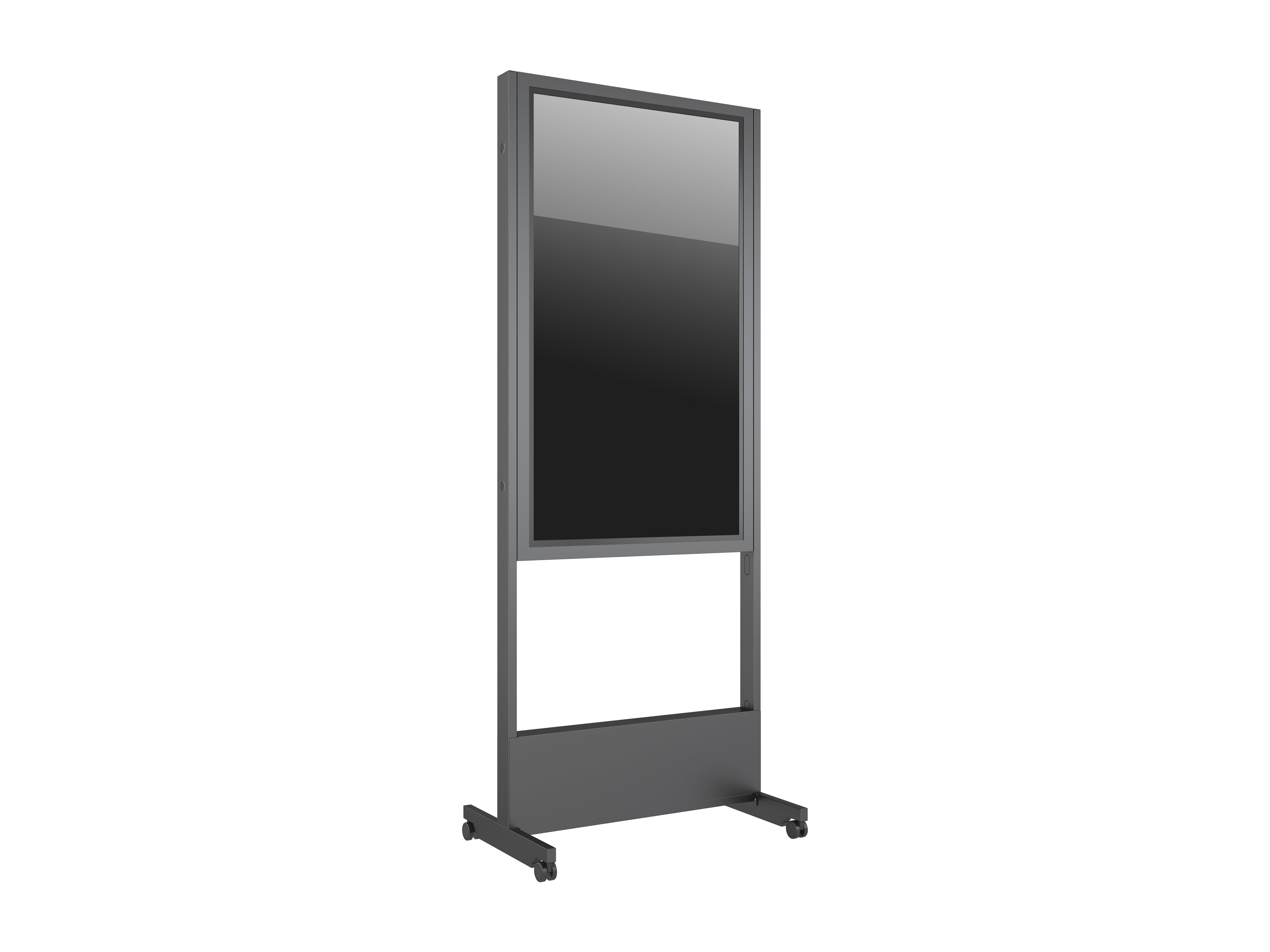 55" Indoor Kiosk Enclosure with Locking Casters