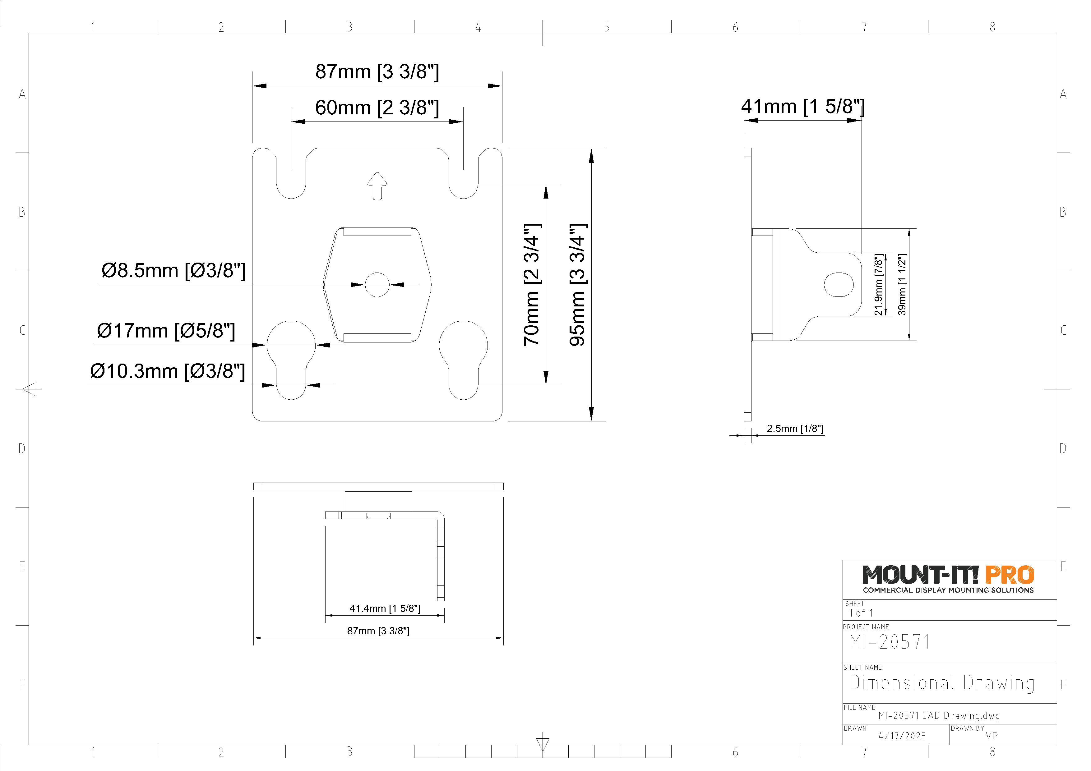 30mm x 35mm DvLED Adapter Plate
