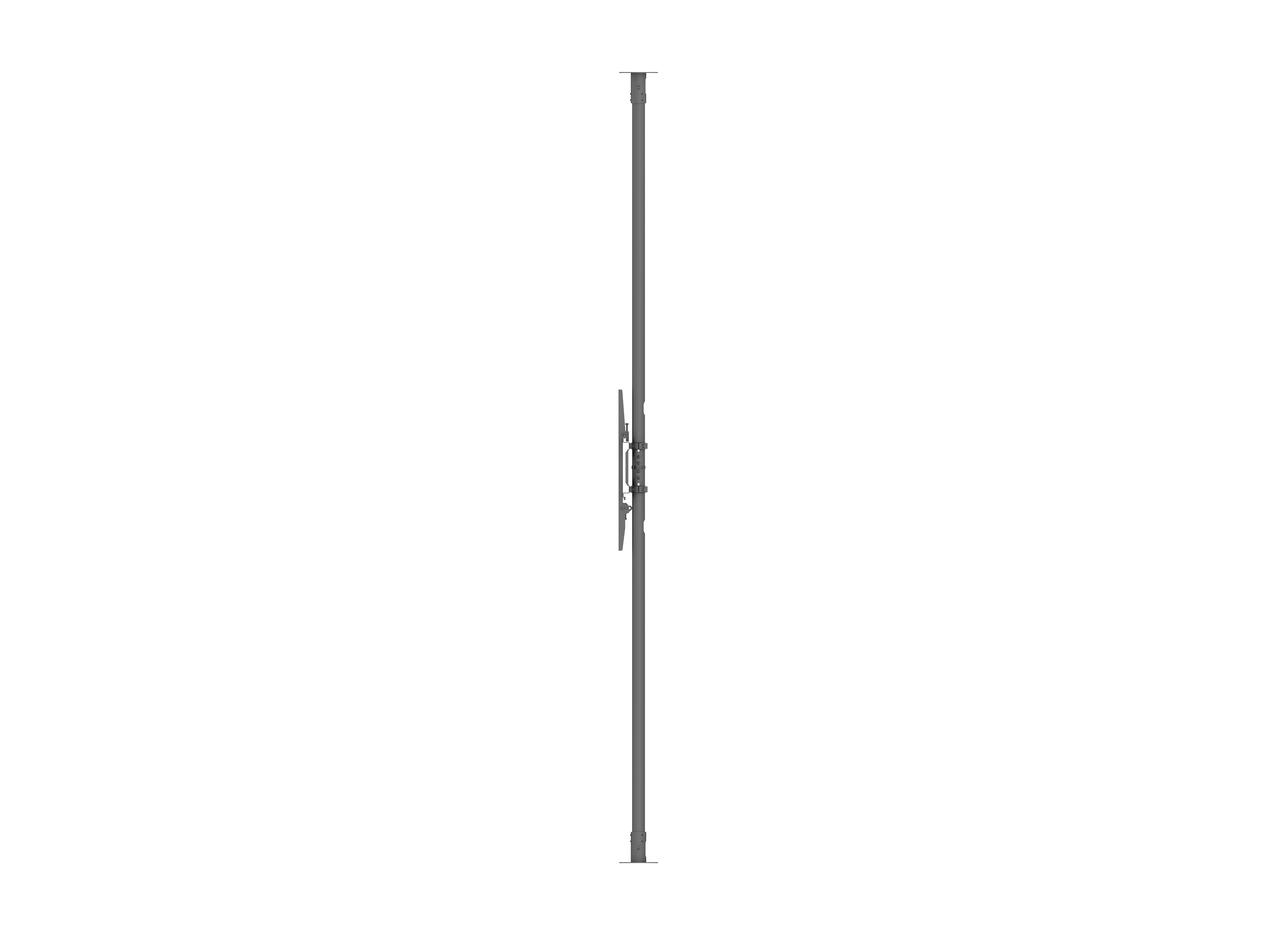 Heavy-Duty Single-Screen Dual-Pole Floor-to-Ceiling Mount Landscape