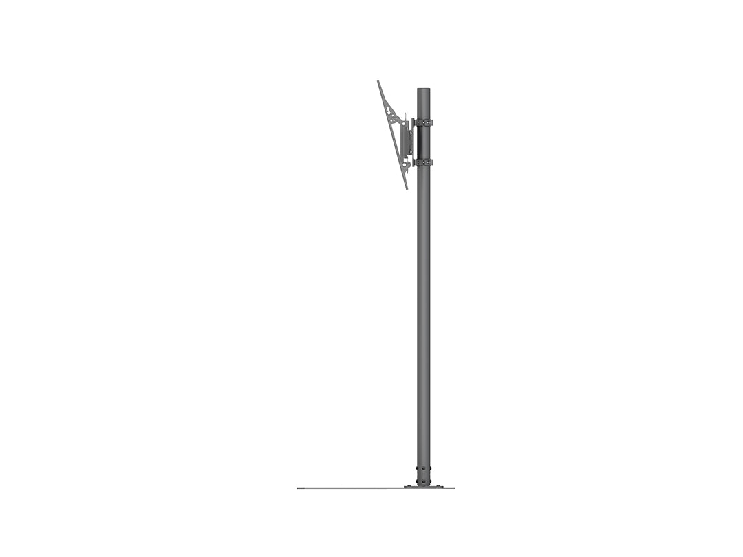 Single-Screen Single-Pole Floor Stand with Wide Base