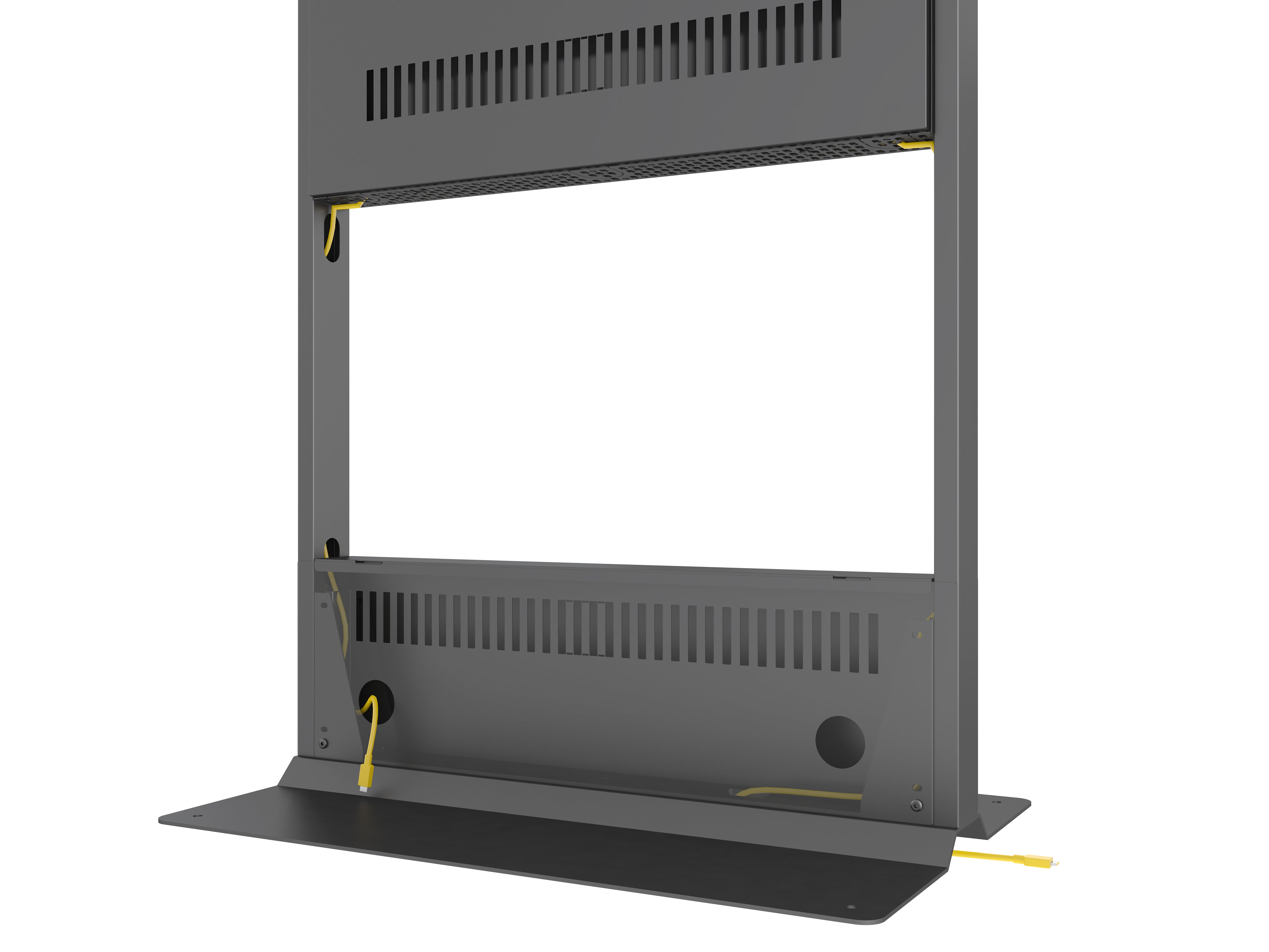 55" Indoor Kiosk Enclosure with Floor Stand