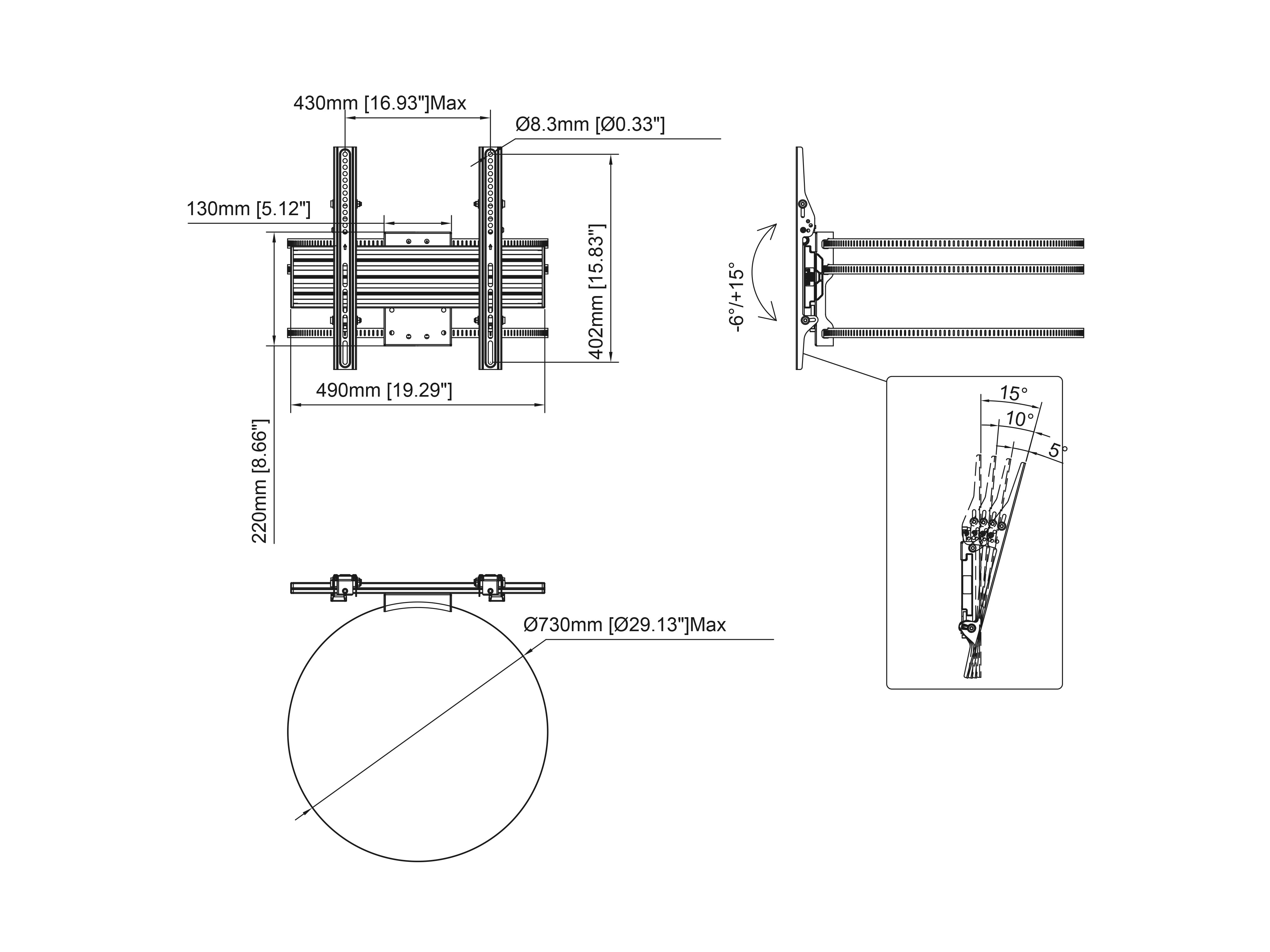 Single-Screen Column Mount