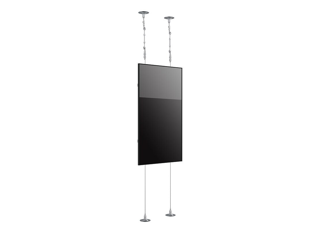 Single-Screen Wire-Supported Floor-to-Ceiling Mount- 3000mm
