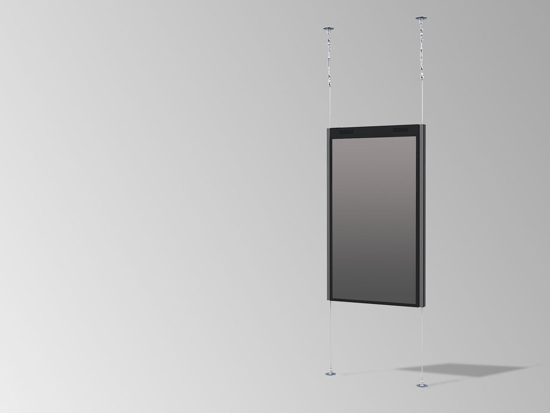 Single-Screen Wire-Supported Floor-to-Ceiling Mount- 6000mm