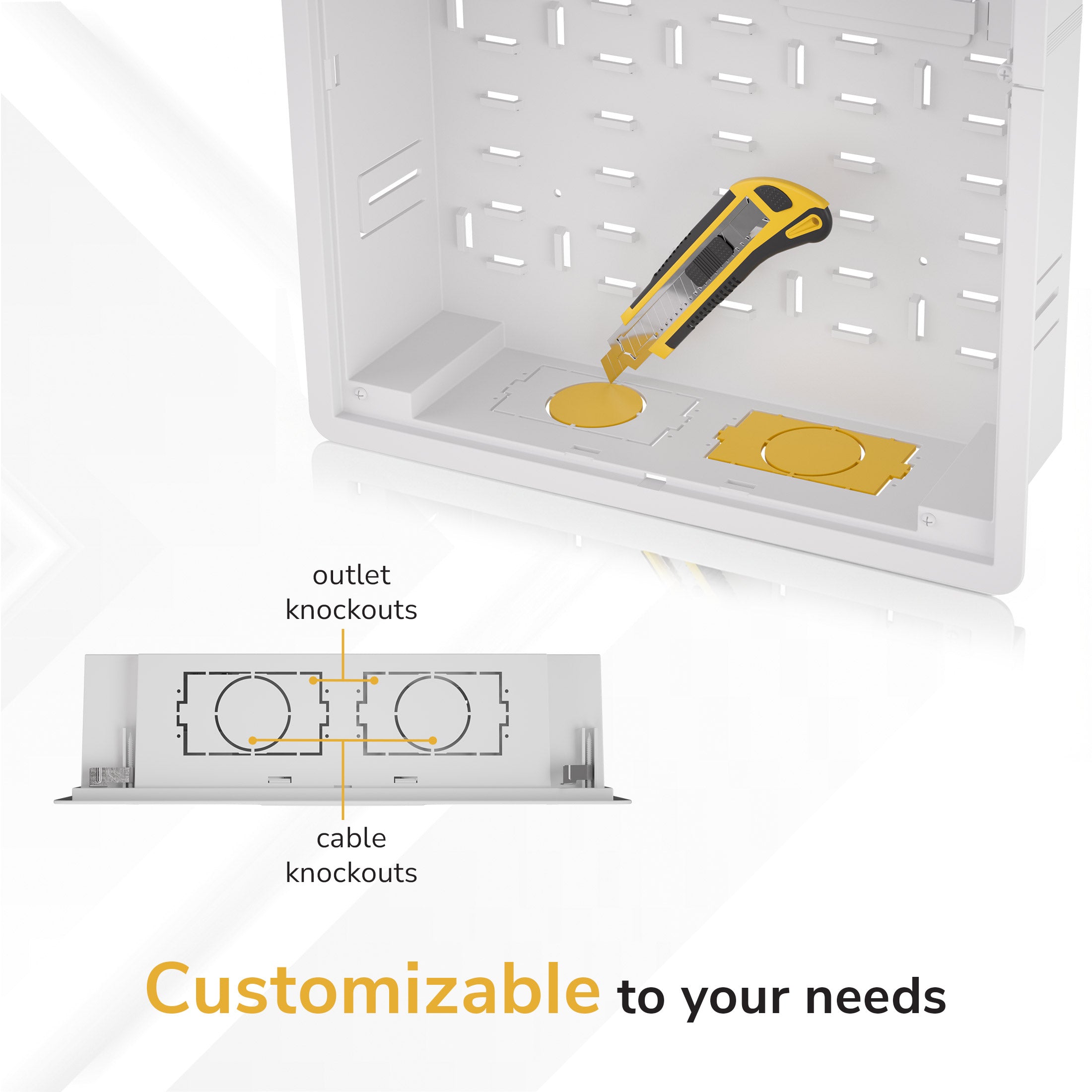 In-Wall Media Box - Large