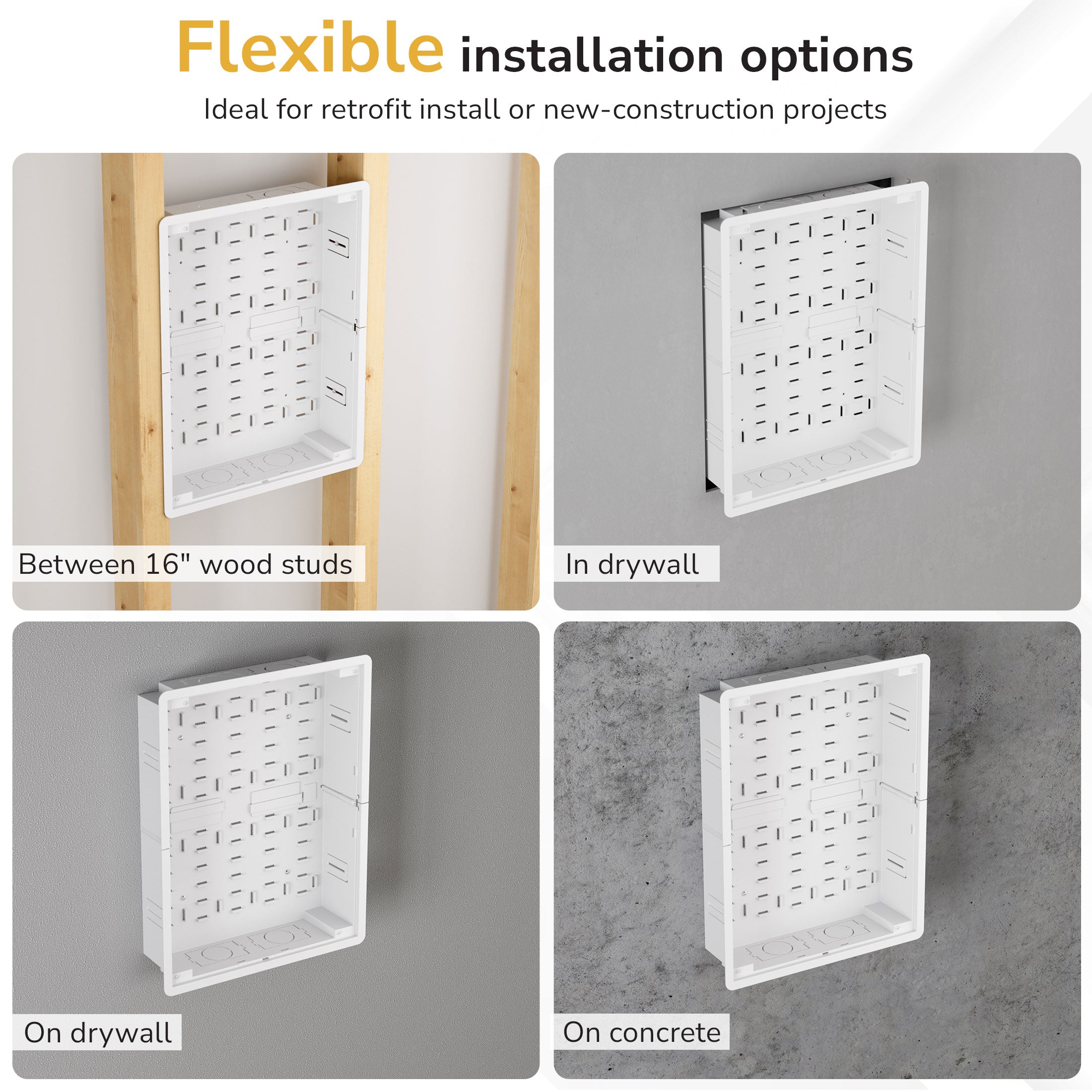 In-Wall Media Box - Large