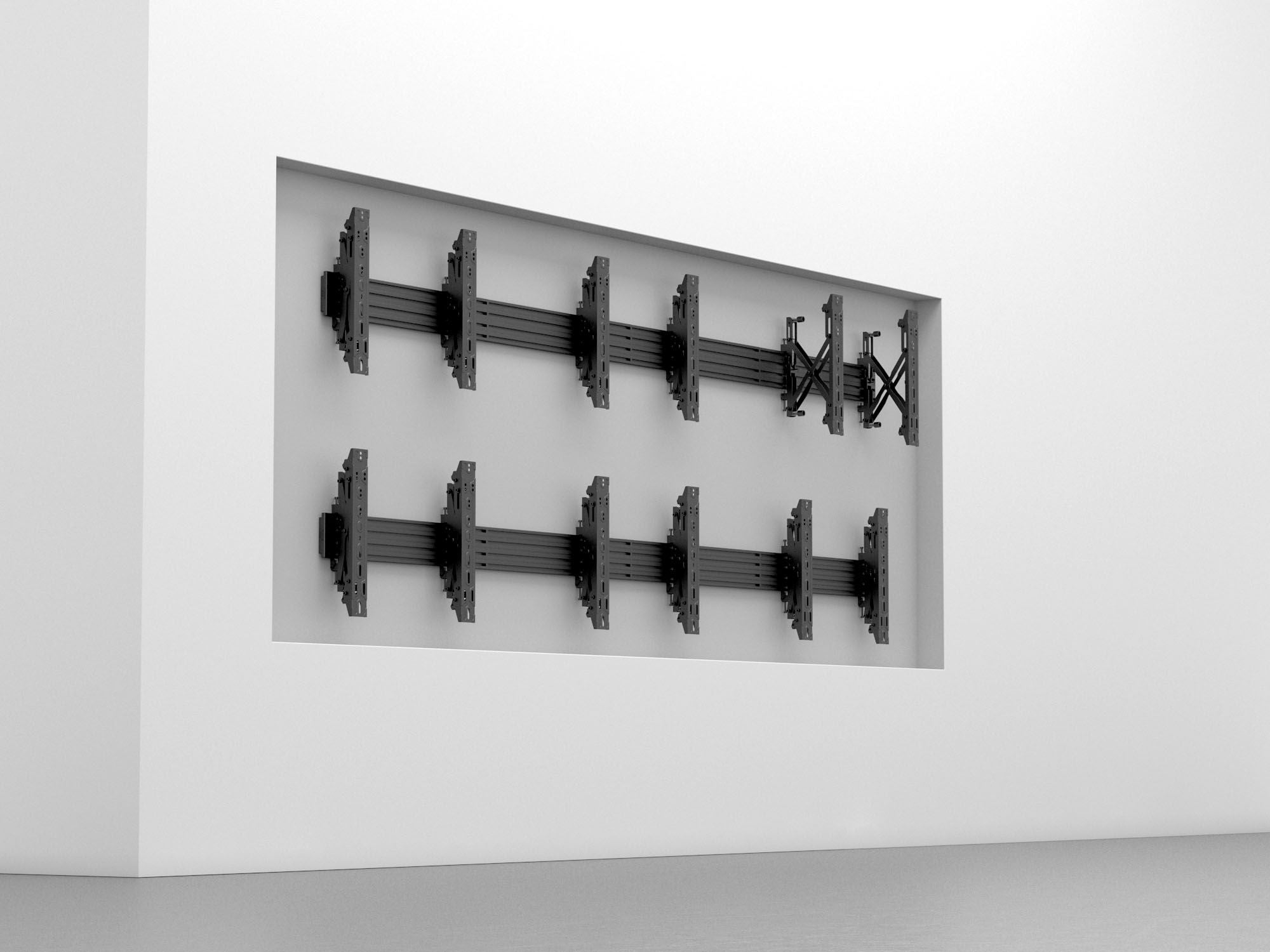Push-In, Pop-Out Arms 400mm, 15.75" - (2pcs/set)