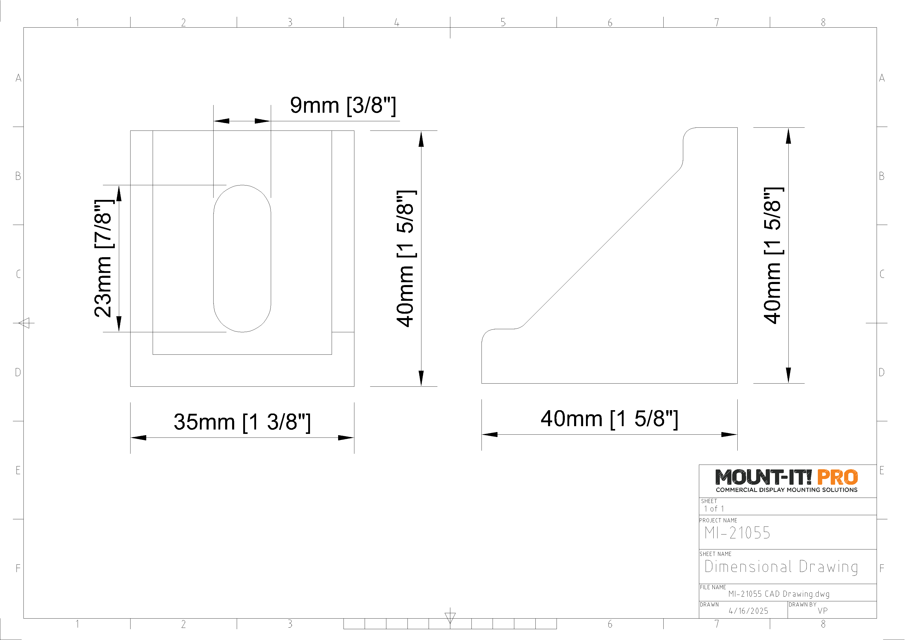 Box-Type Mounting Rail Wall Connector