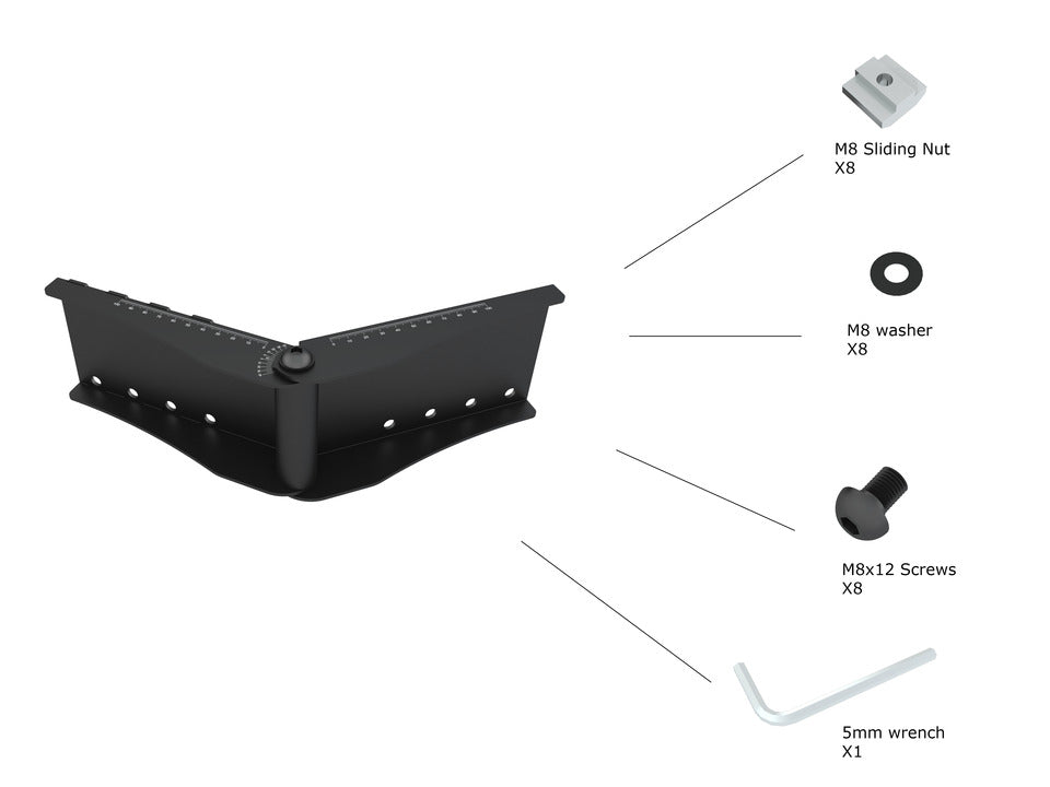 Curved Screen Rail Joiner