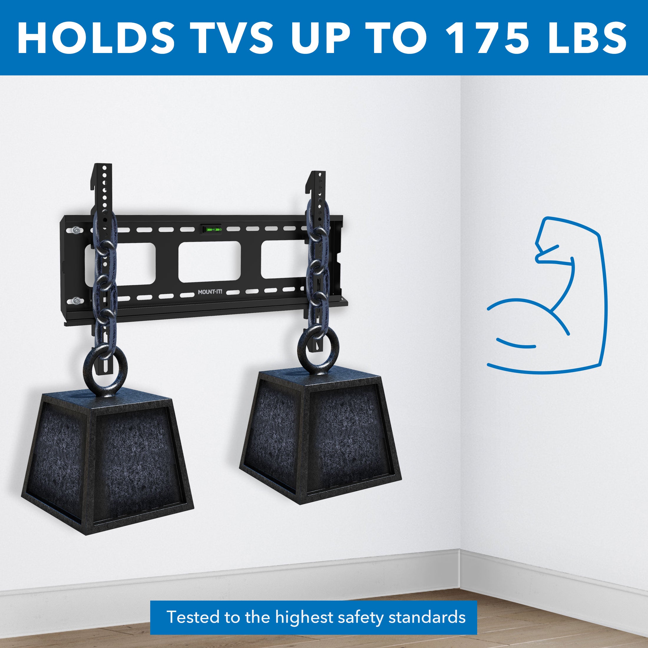 Low-Profile Fixed Wall Mount ADA Compliant