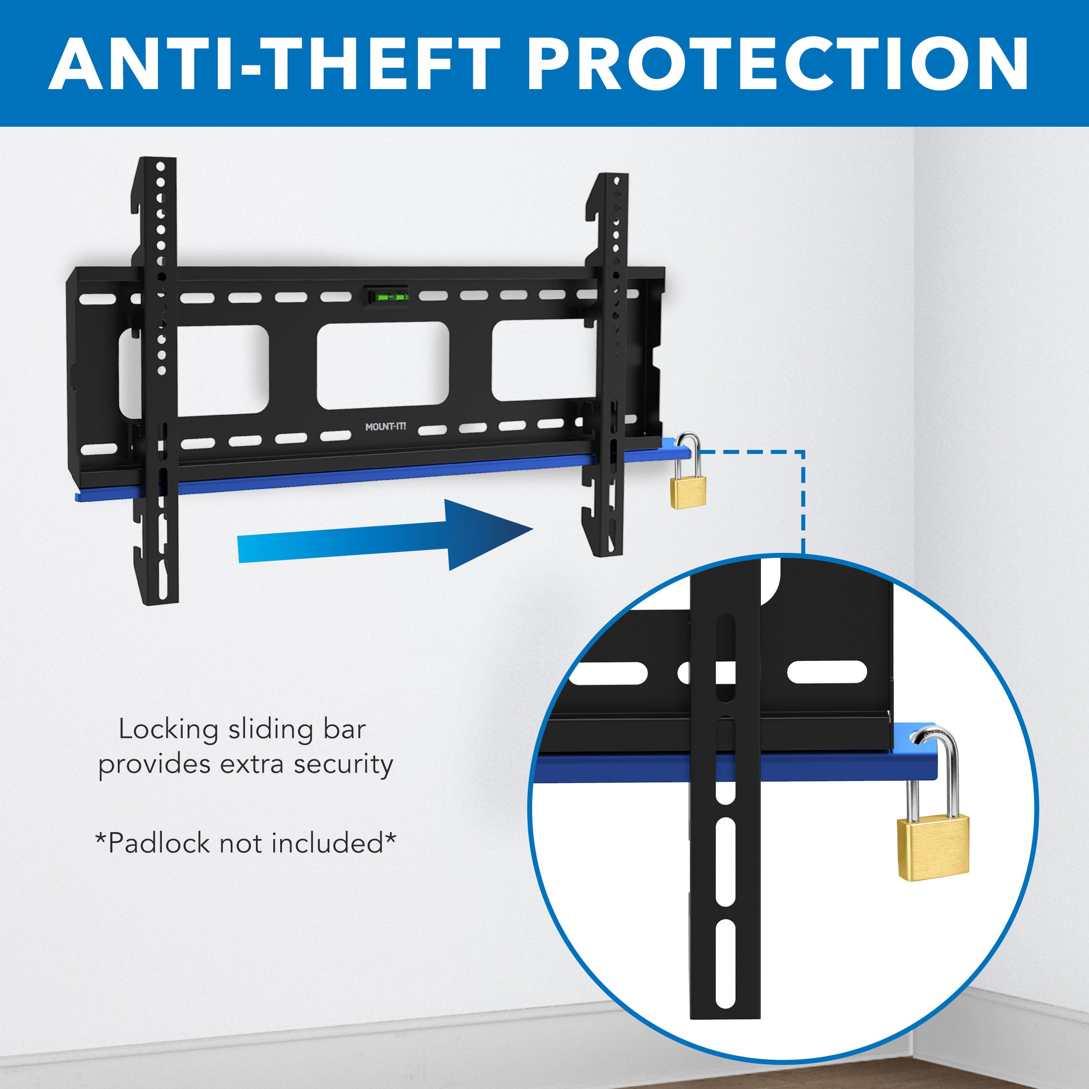 Low-Profile Fixed Wall Mount ADA Compliant