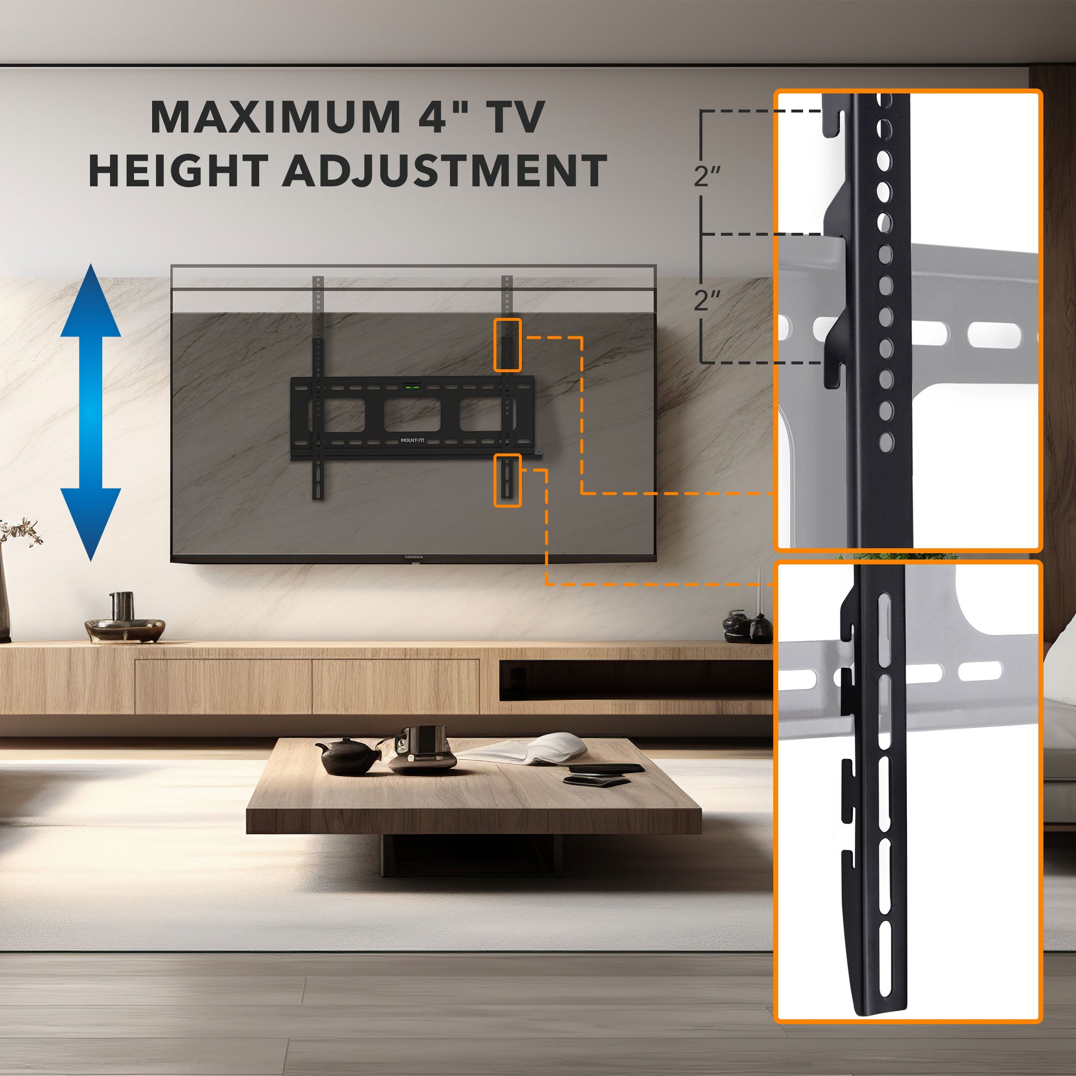 Low-Profile Fixed Wall Mount ADA Compliant