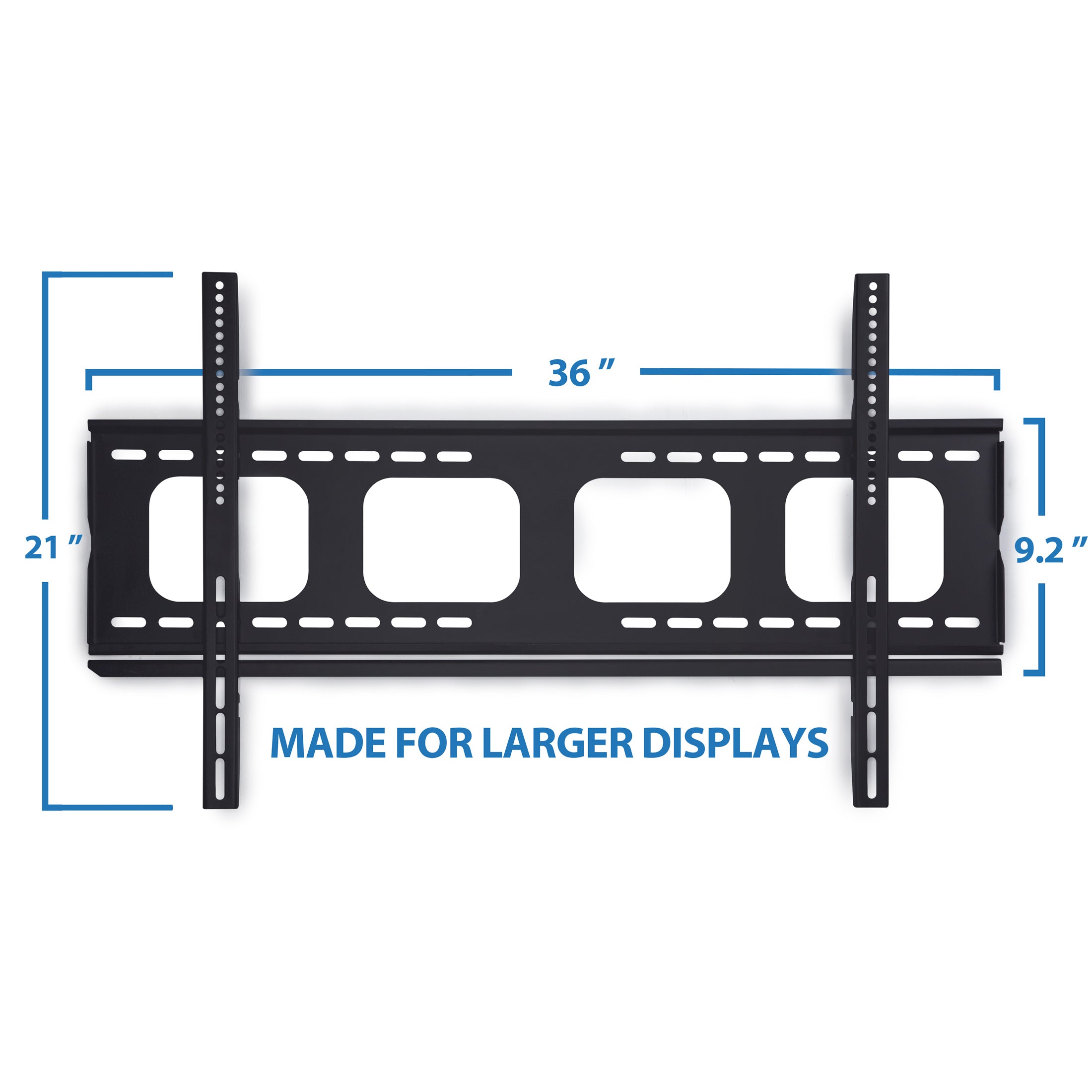 Heavy-Duty Low-Profile Fixed Wall Mount ADA Compliant