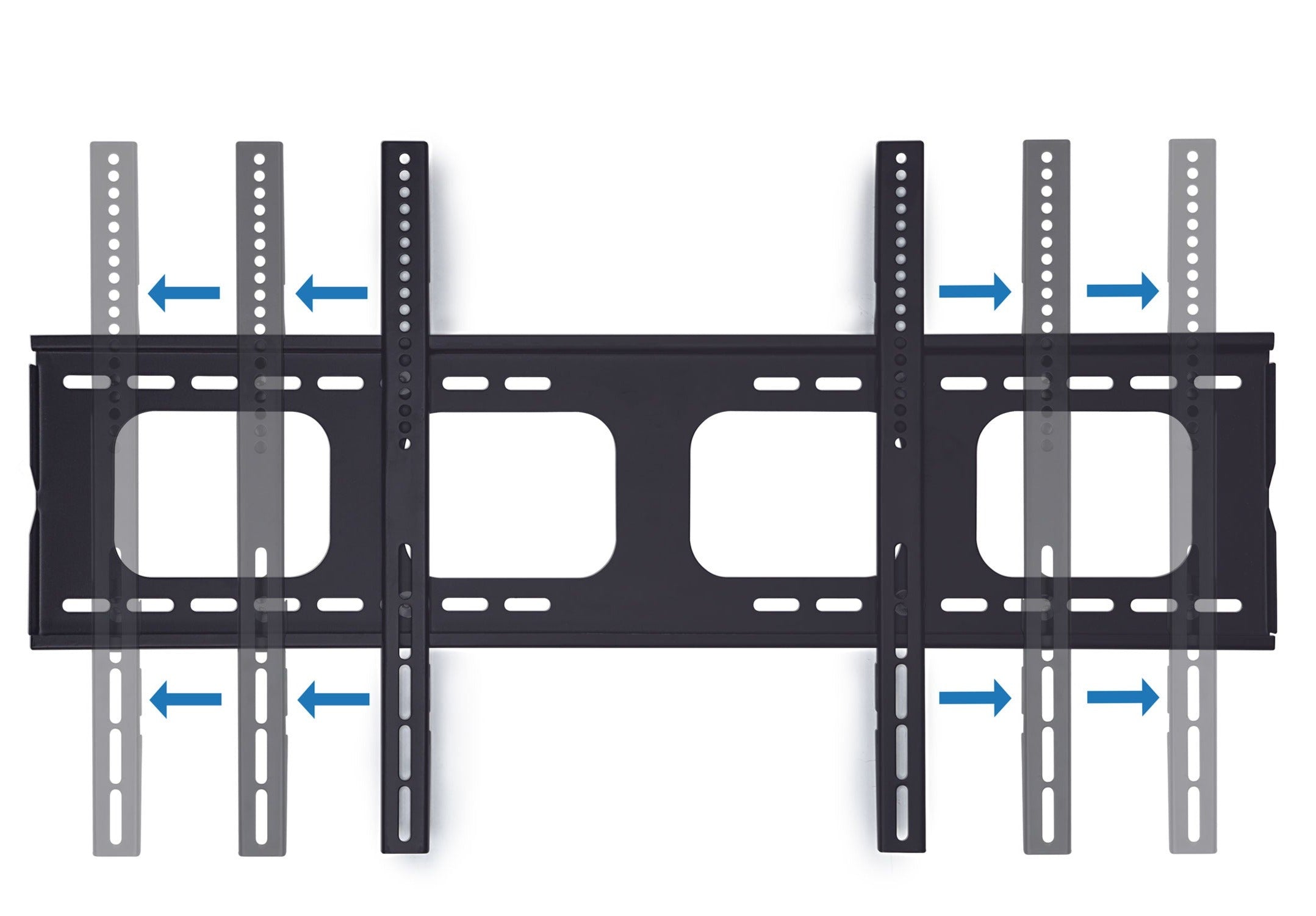 Heavy-Duty Low-Profile Fixed Wall Mount ADA Compliant