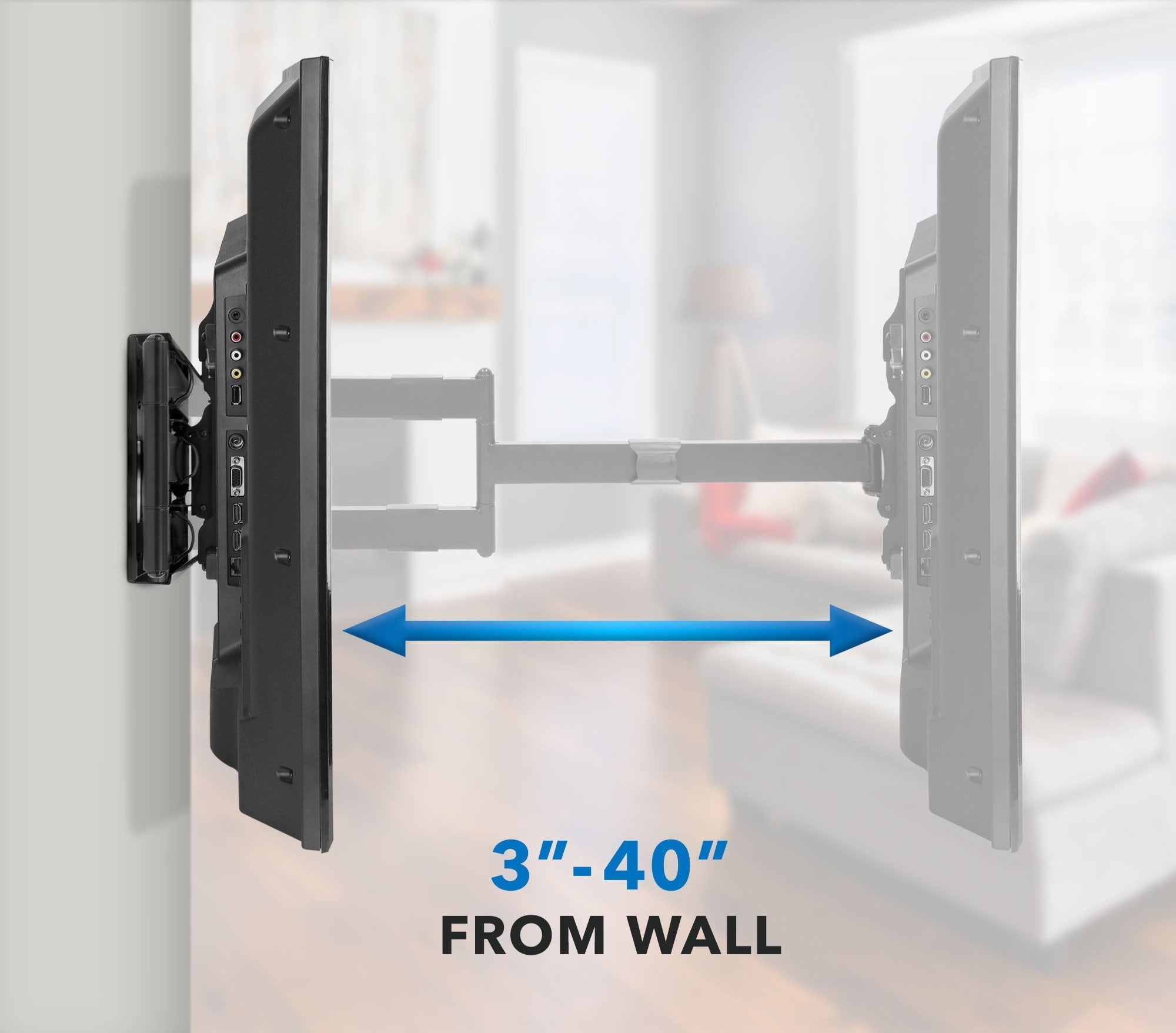 Articulating Wall Mount with Extra-Long Extension