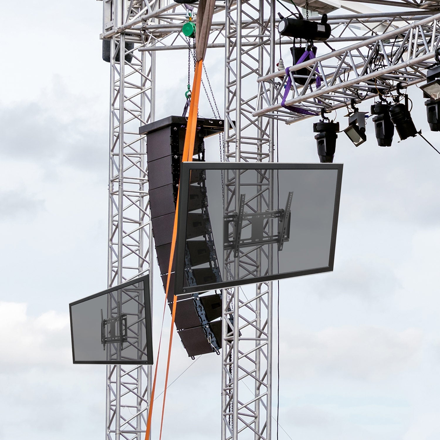 Truss Mount with Quick-Release Clamps