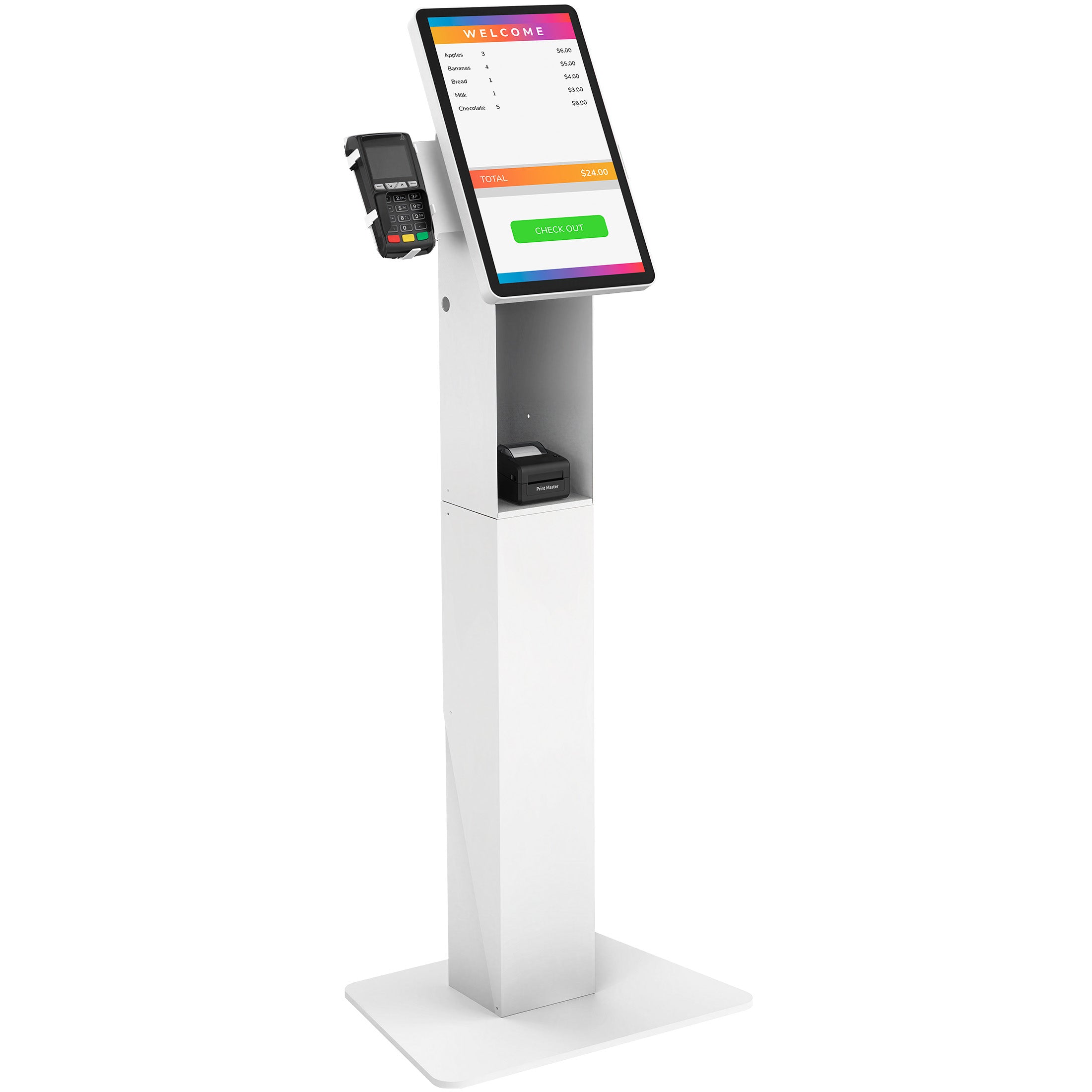 Point-of-Sale Kiosk Stand for Monitors