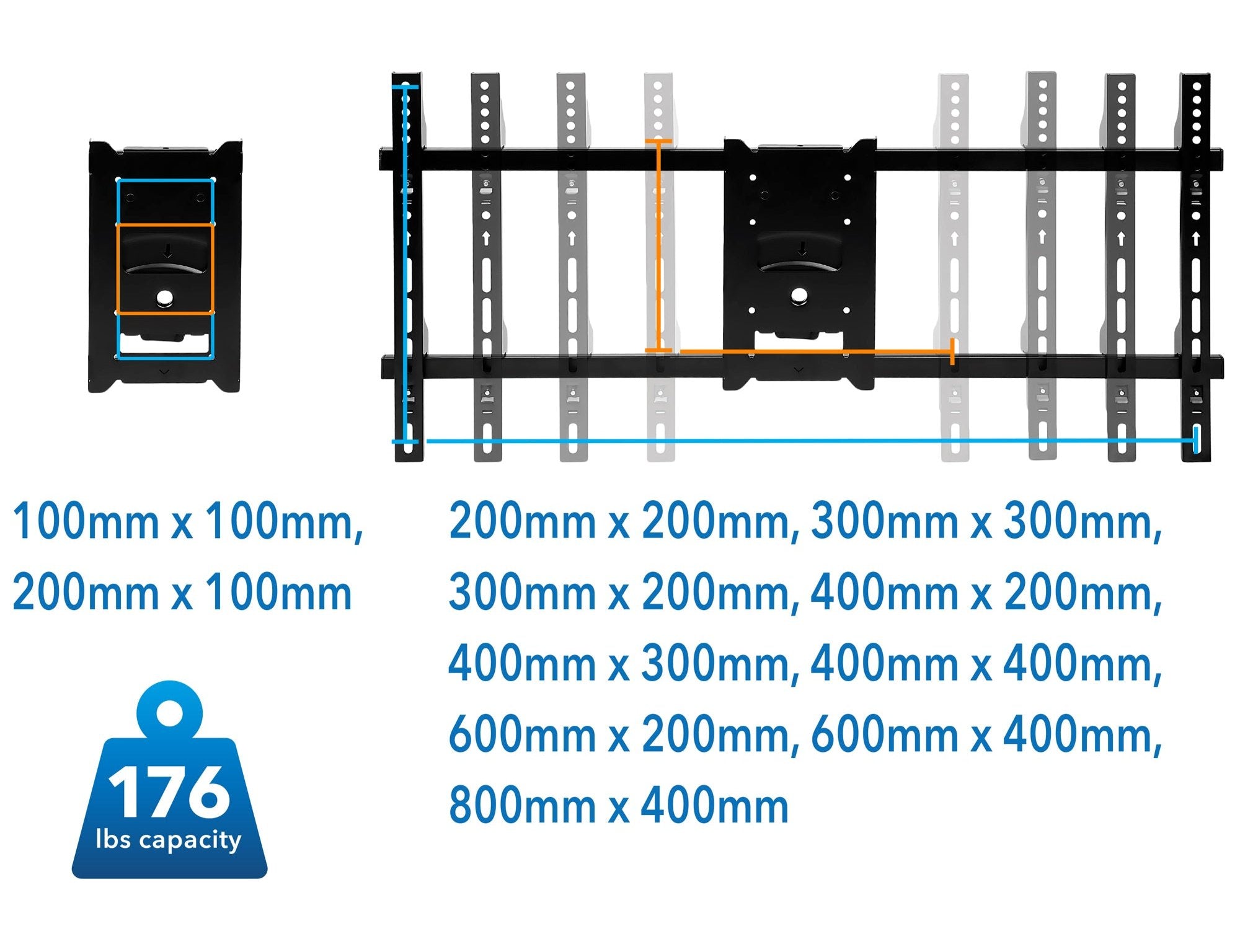 Heavy-Duty Dual-Arm Articulating Wall Mount with Long Extension