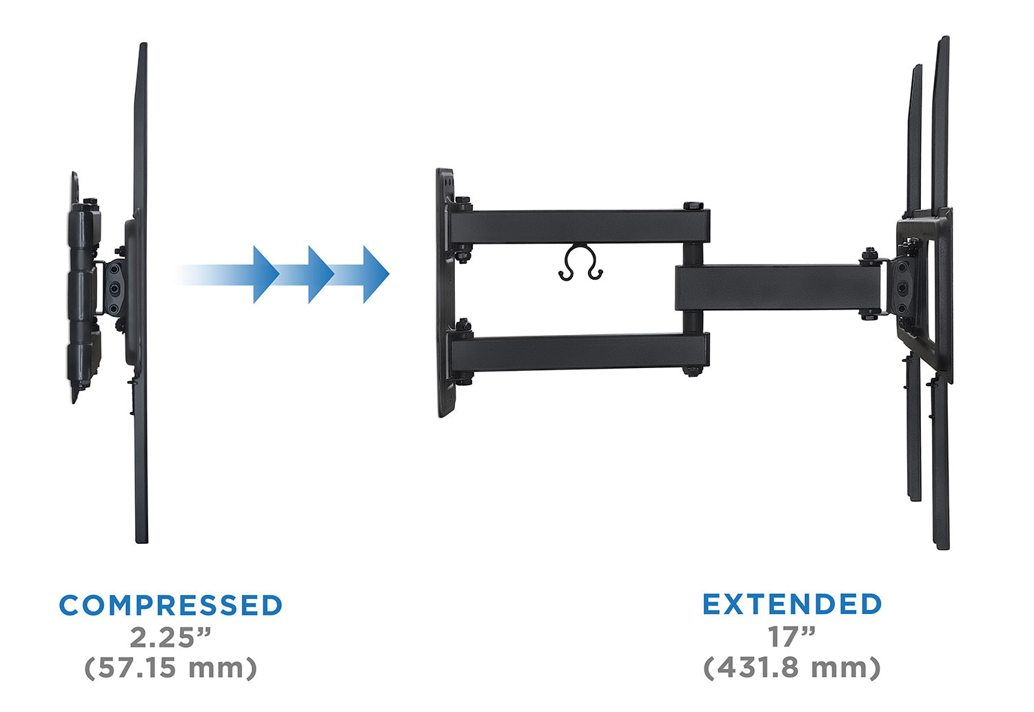 Articulating Wall Mount for Screens 26”-55”