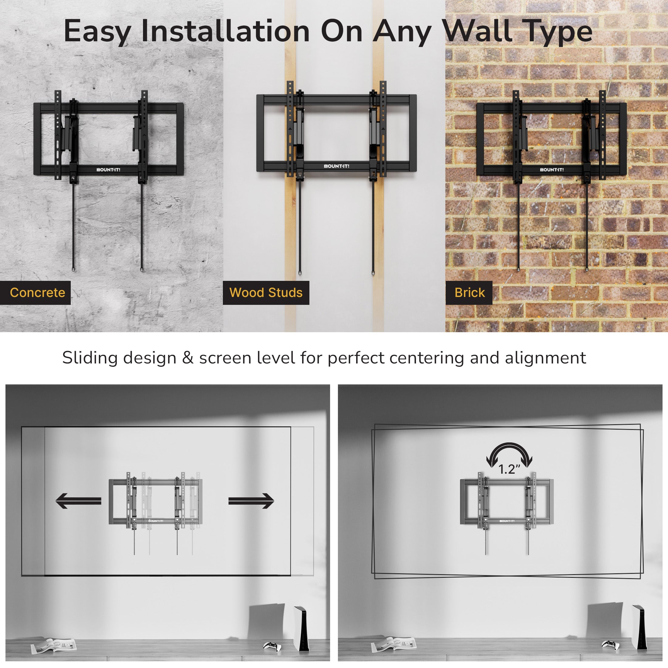 Heavy-Duty Advanced Tilt TV Wall Mount