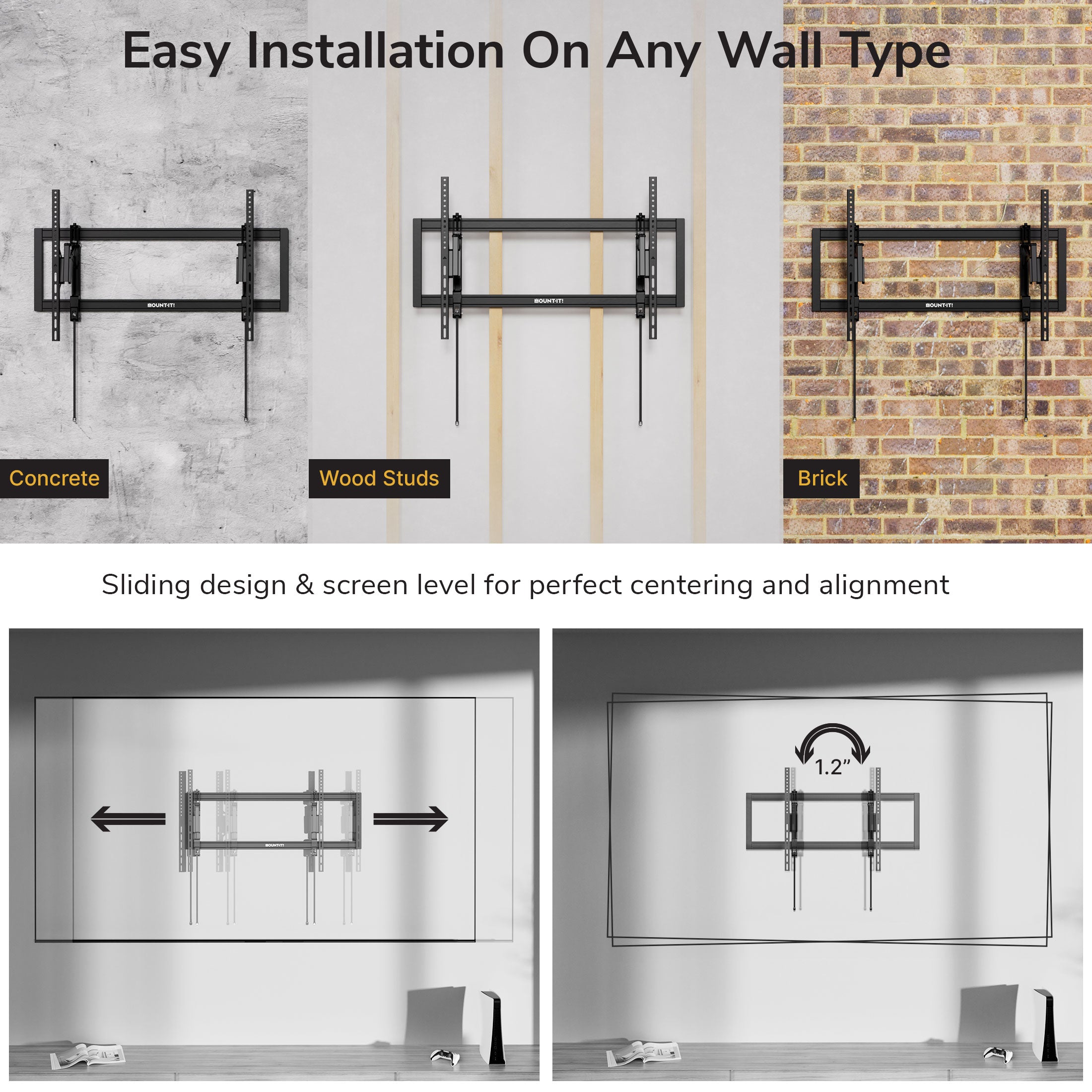 Heavy-Duty XL Advanced Tilt TV Wall Mount
