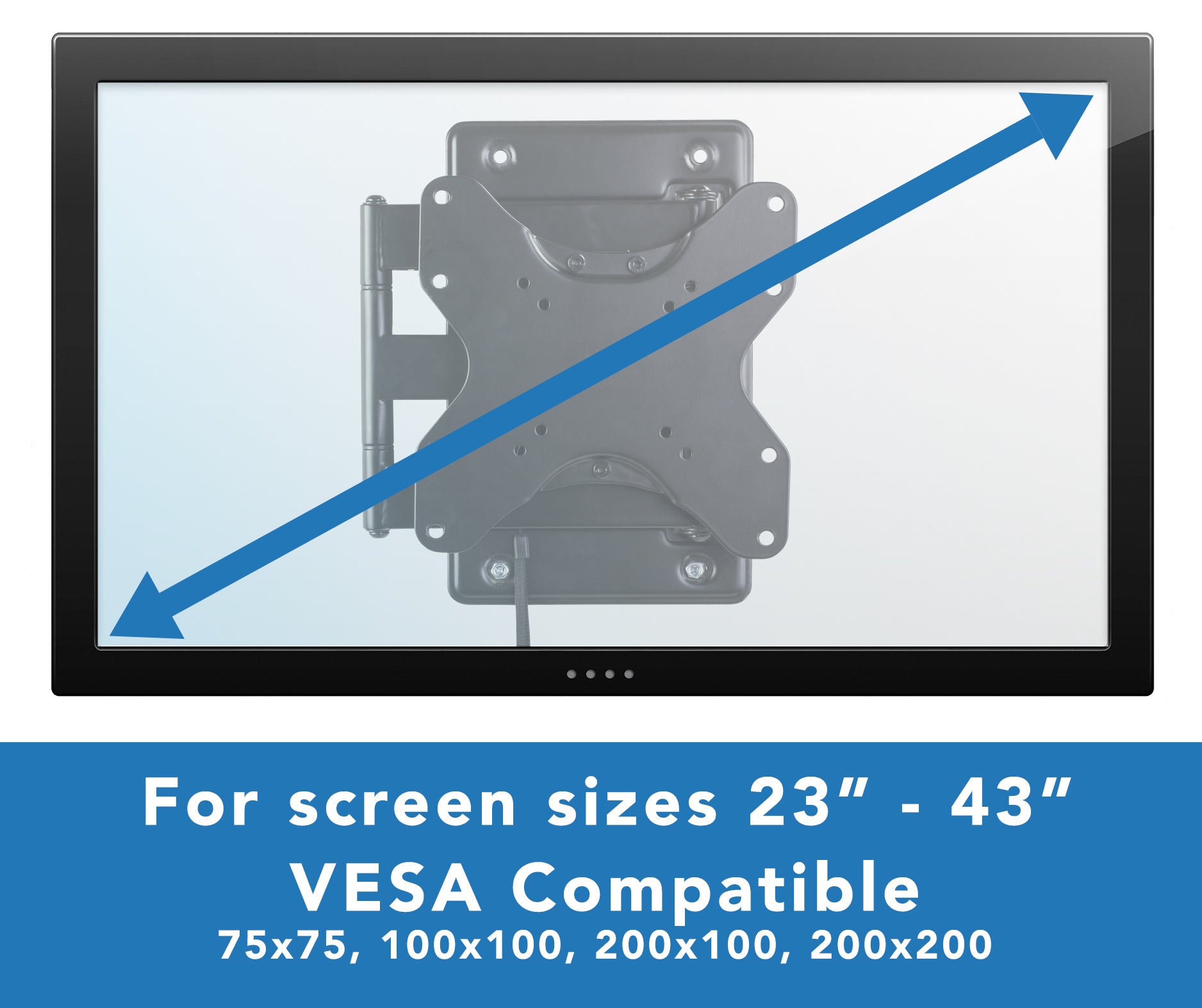 RV Lockable Articulating Wall Mount