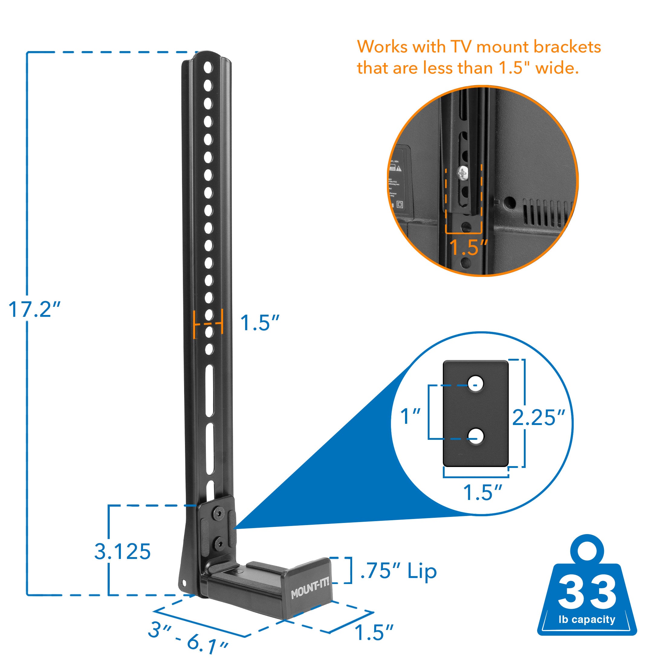 Universal Display Soundbar Mount Brackets