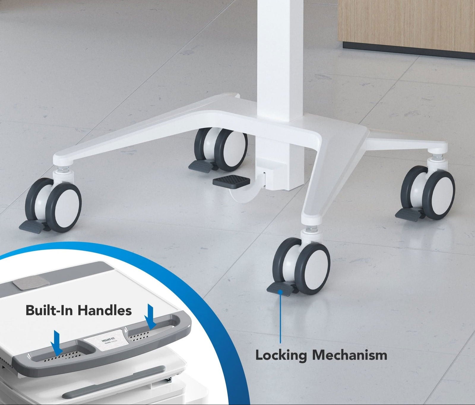 Medical Cart with Storage