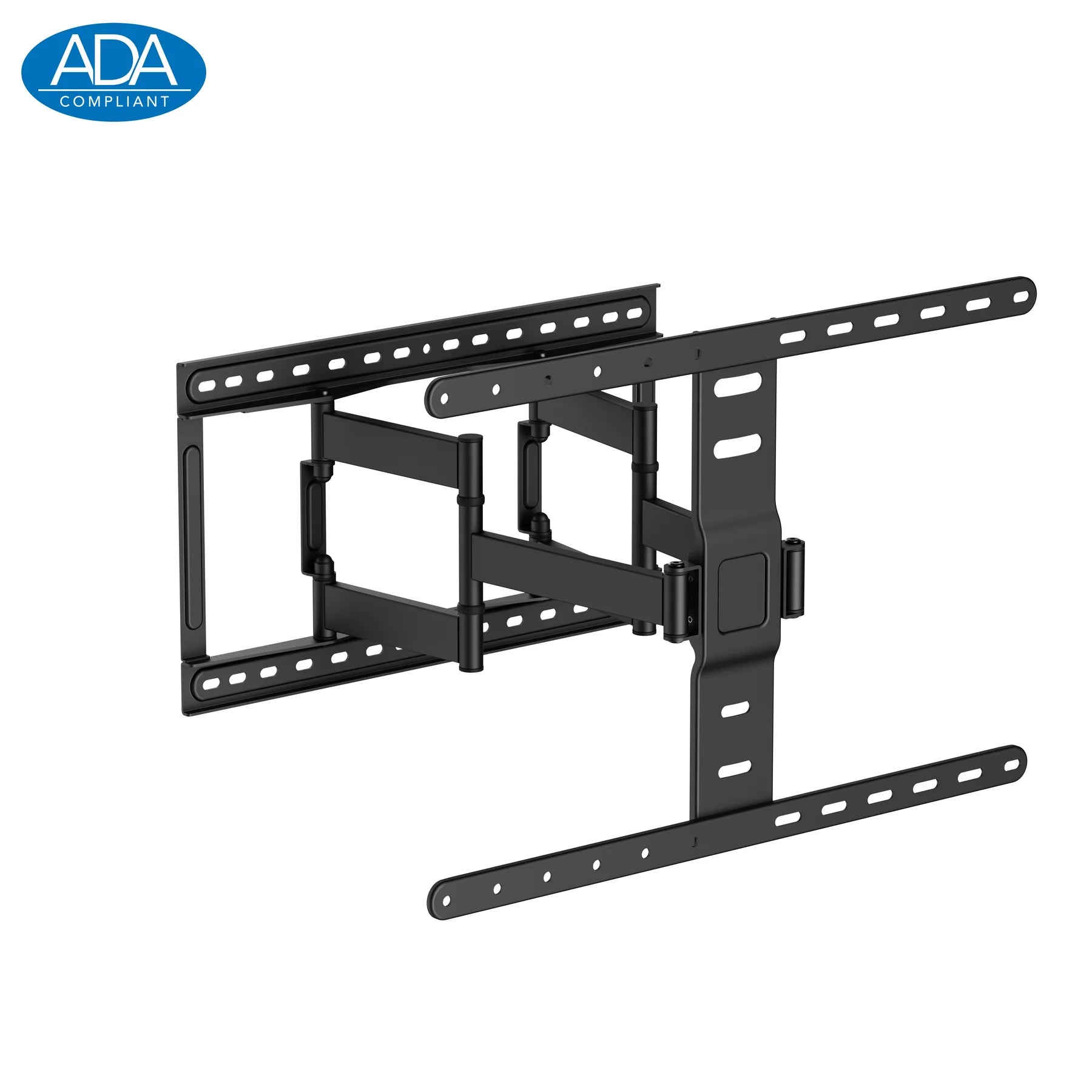 Ultra-Slim Full Motion Wall Mount with Storage Slider