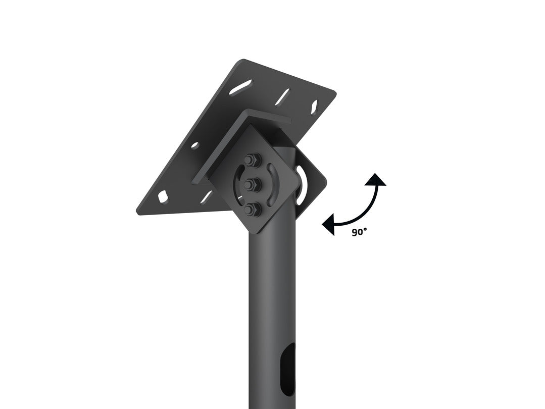 Heavy-Duty Quad-Screen Four-Side Dual-Pole Ceiling Mount