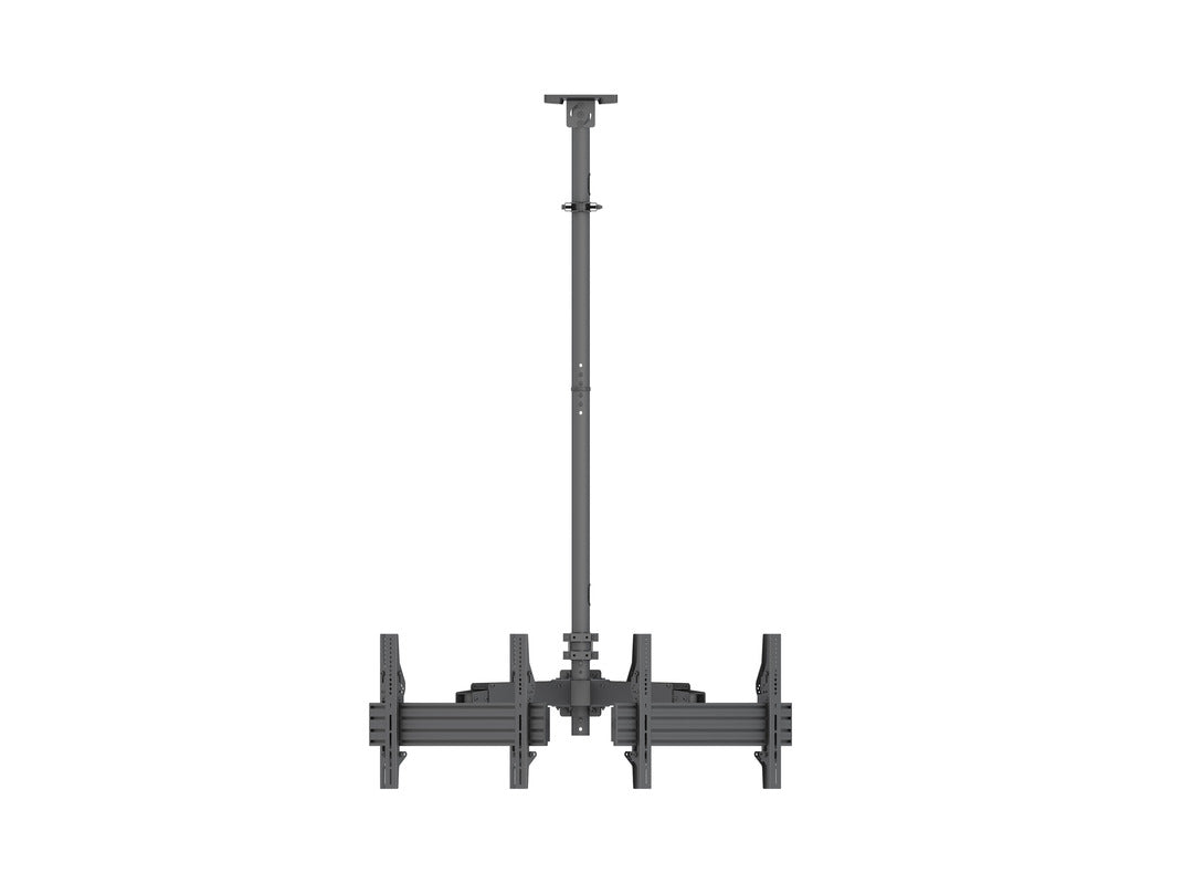 Heavy-Duty Quad-Screen Four-Side Dual-Pole Ceiling Mount