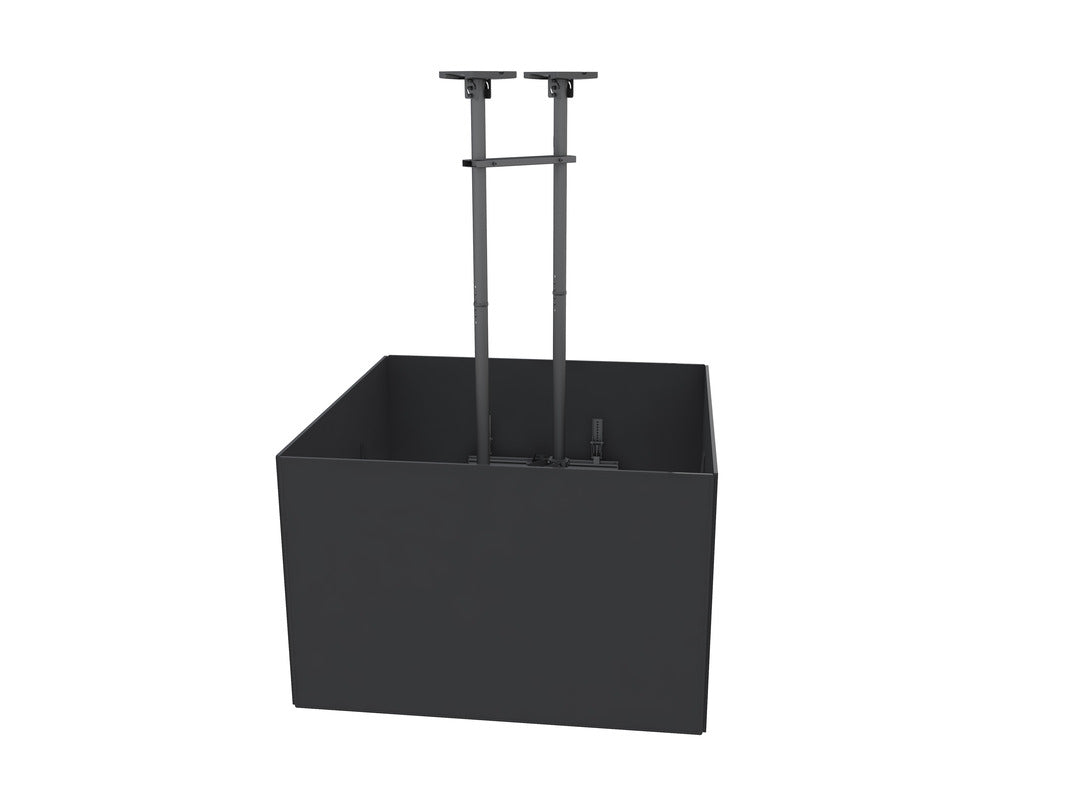 Heavy-Duty Quad-Screen Four-Side Dual-Pole Ceiling Mount
