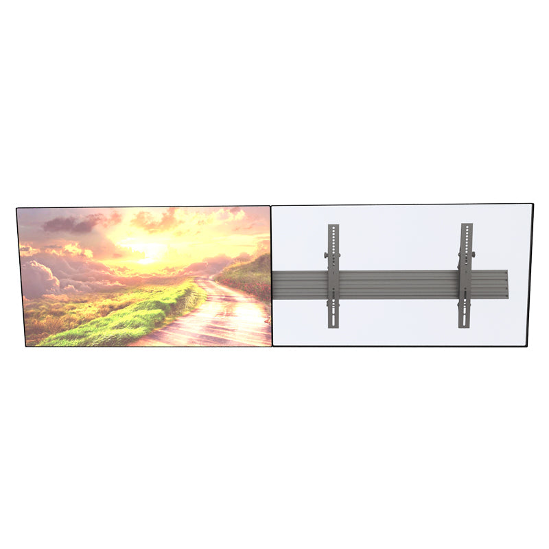 Dual-Screen Menu Board Wall Mount with Tilt Brackets
