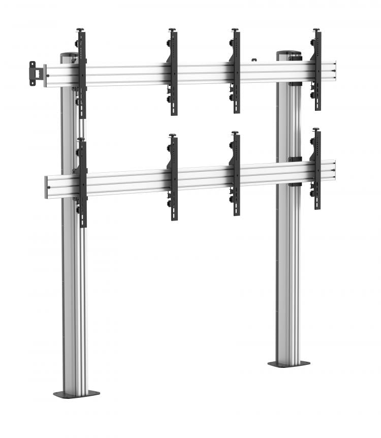 2x2 Quad-Display Stand with Bolt-Down Base