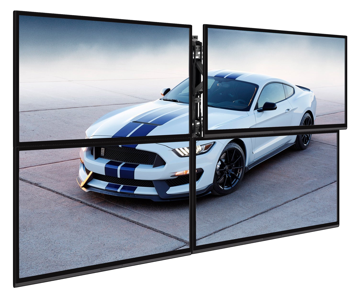 XYZ Micro-Adjustable Push-In, Pop-Out Video Wall Mount