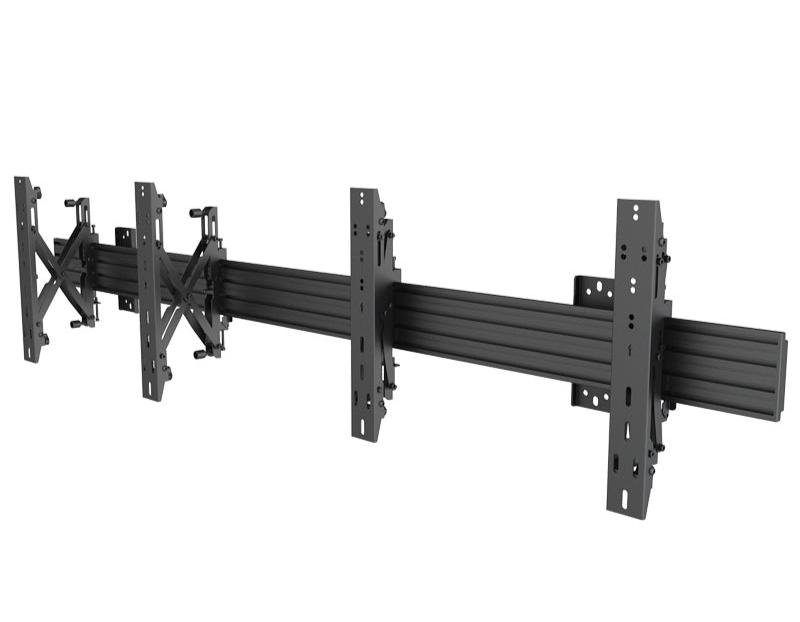 2X1 Video Wall Mount with Push-In, Pop-Out Brackets