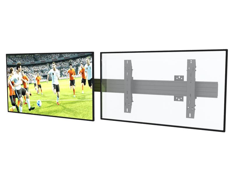 2X1 Video Wall Mount with Push-In, Pop-Out Brackets