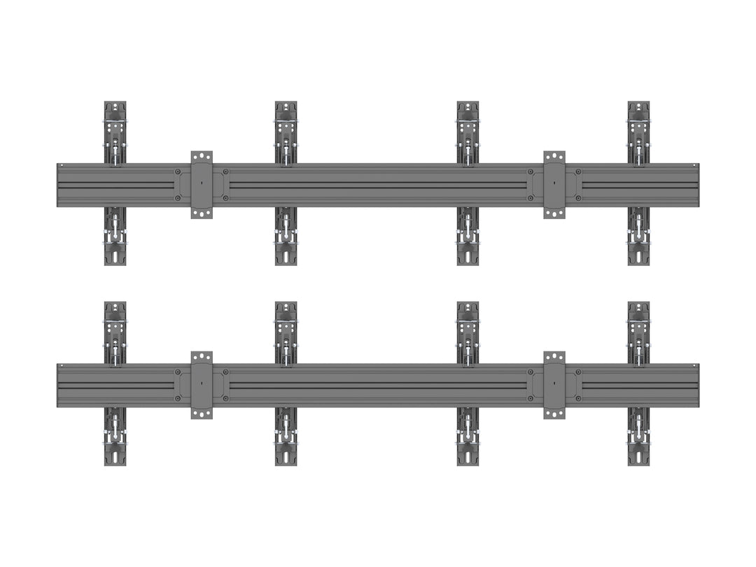 back of 2x2 video wall mount