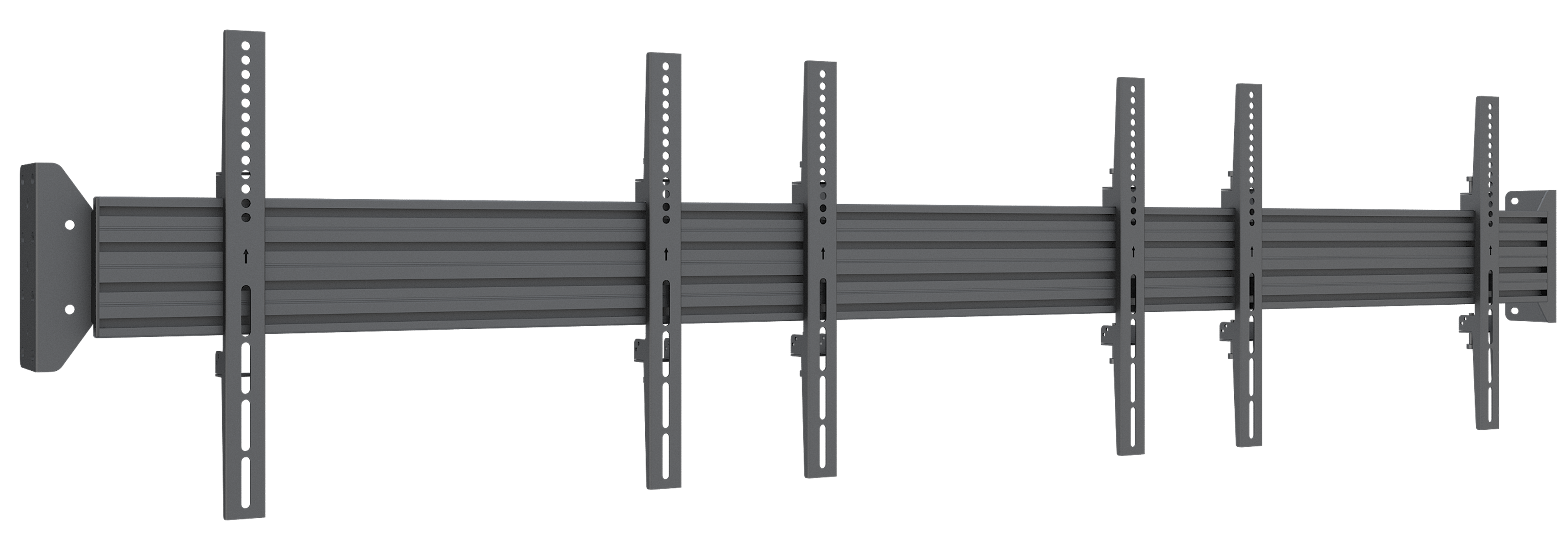 Dual-Point Three-Screen Wall Mount (Side-by-Side)